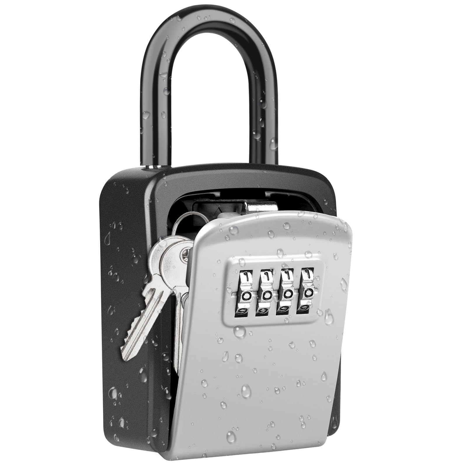 【送料無料】セキュリティキーボックス Diyife キーボックス ダイヤル式 キーボックス壁掛け 4桁 キー..