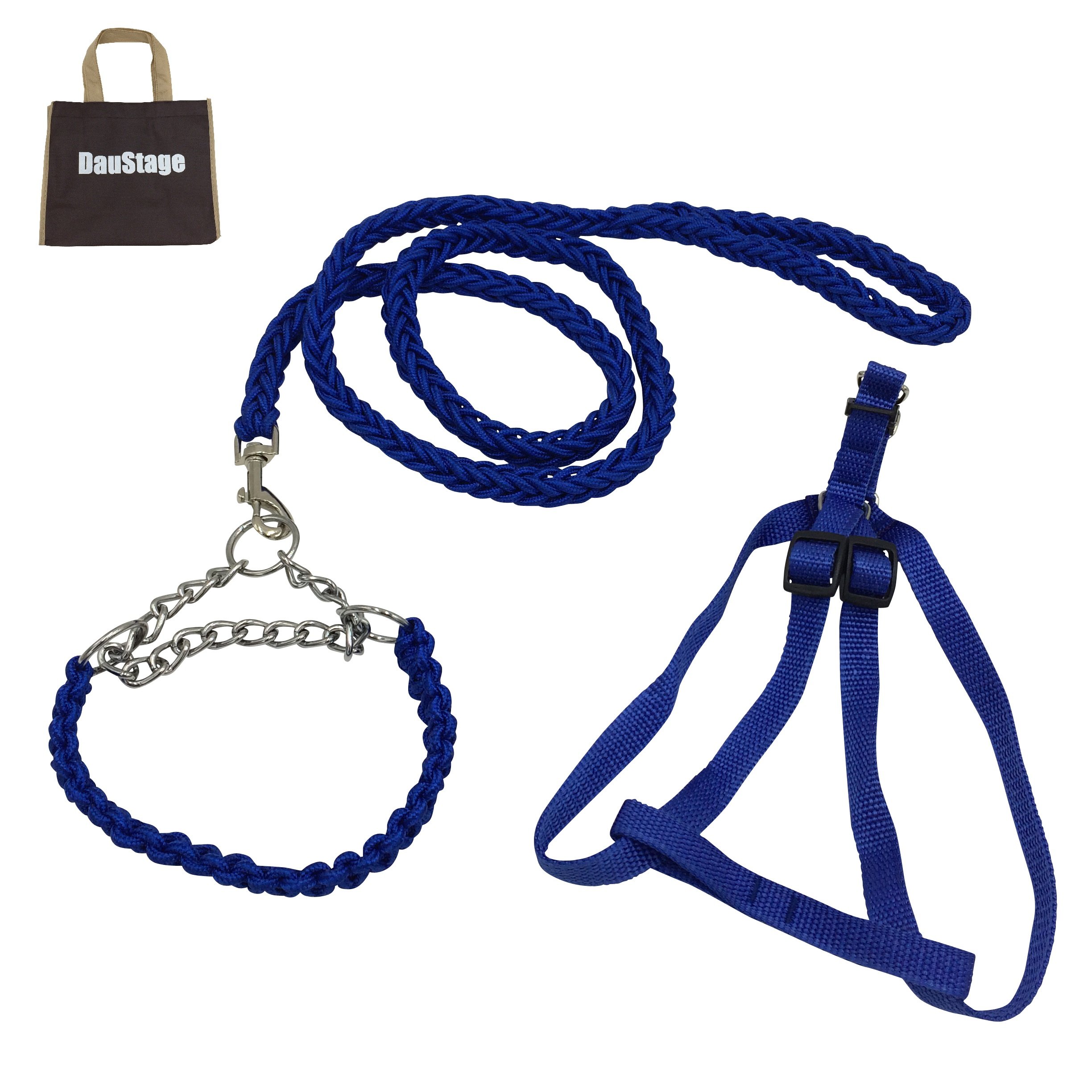 【送料無料】編込み タイプ チョーク 首輪 ハーネス リード 【DauStage】 小型犬 中型犬 大型犬 トート..