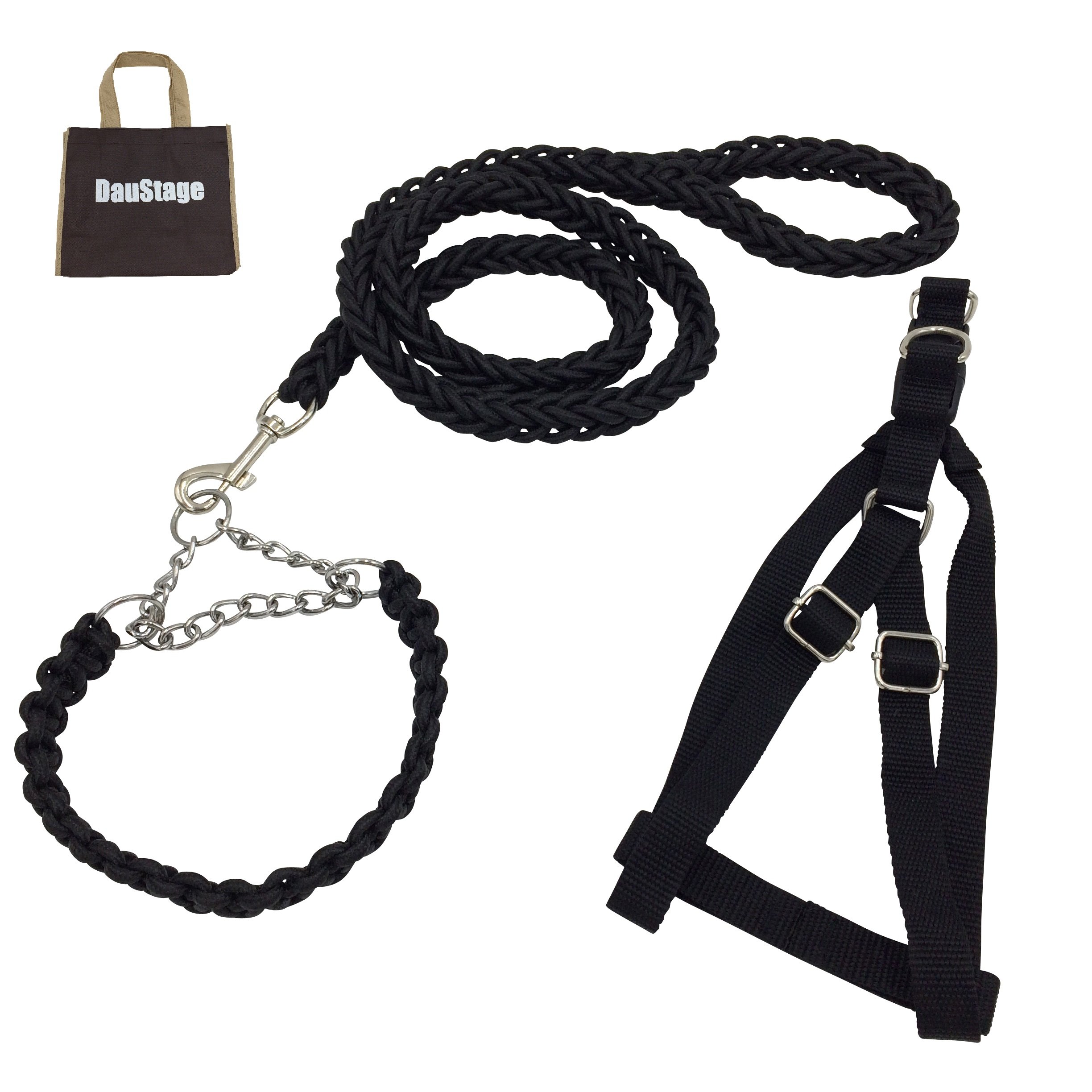 【送料無料】編込み タイプ チョーク 首輪 ハーネス リード 【DauStage】 小型犬 中型犬 大型犬 トート..