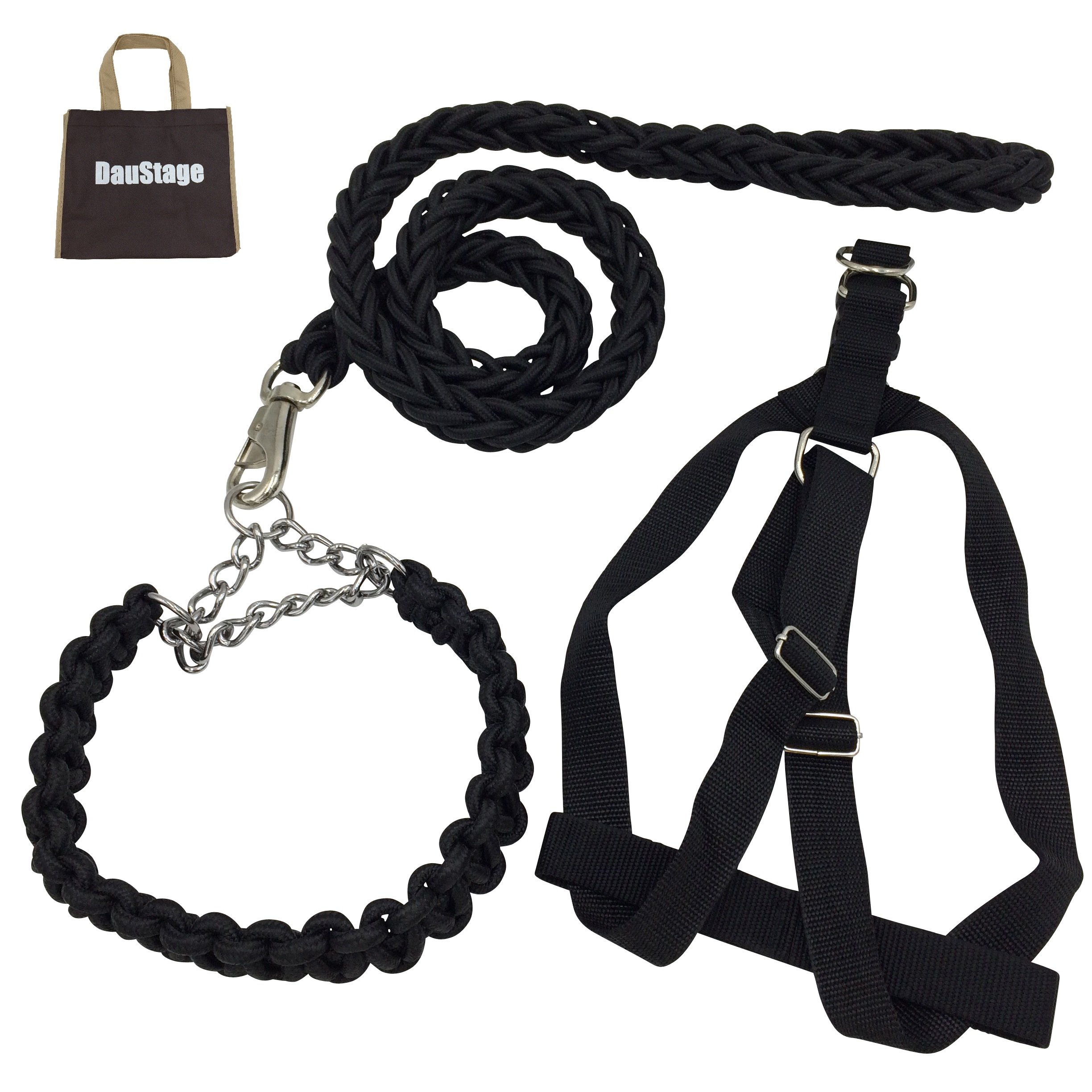 【送料無料】編込み タイプ チョーク 首輪 ハーネス リード 【DauStage】 小型犬 中型犬 大型犬 トート..