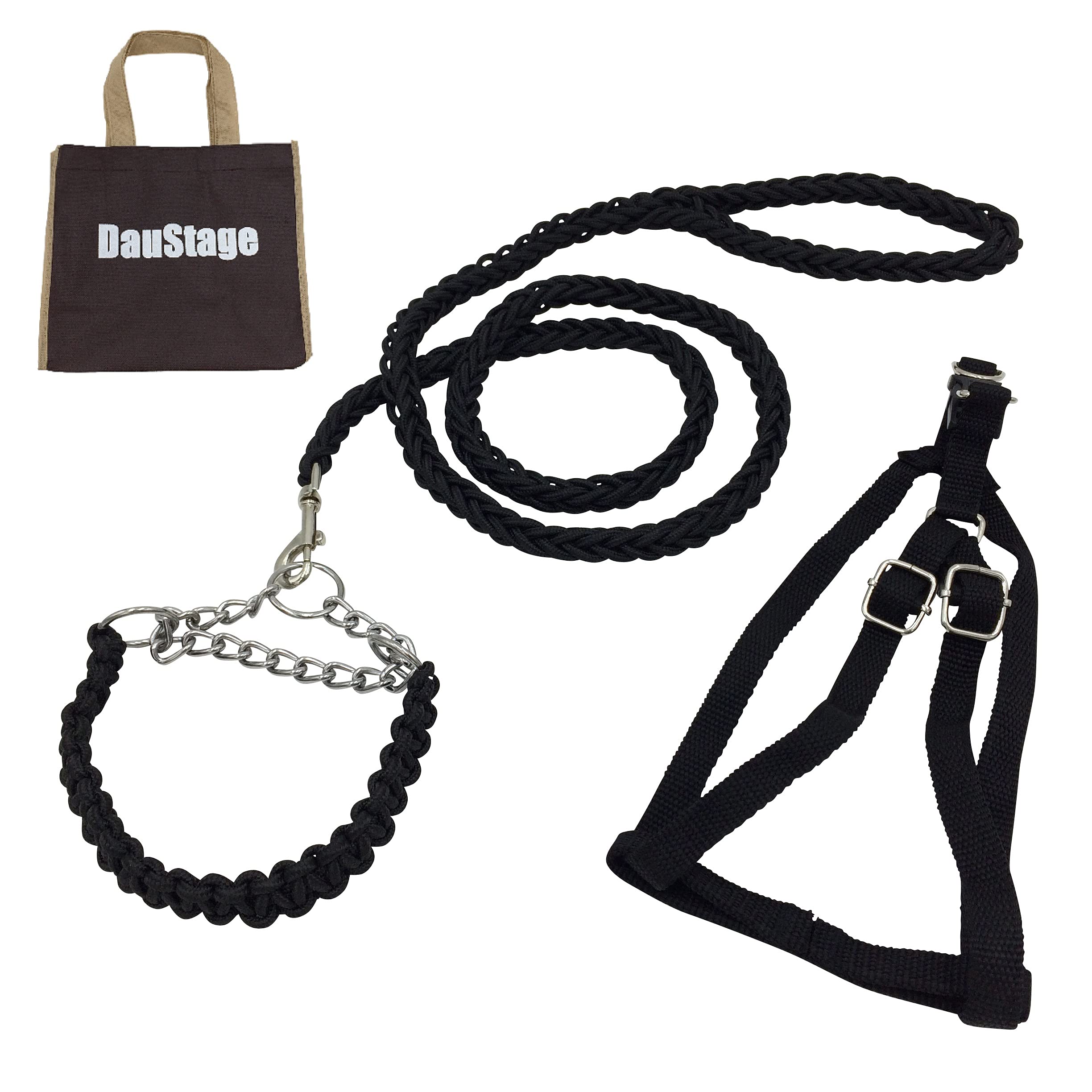 【送料無料】編込み タイプ チョーク 首輪 ハーネス リード 【DauStage】 小型犬 中型犬 大型犬 トート..
