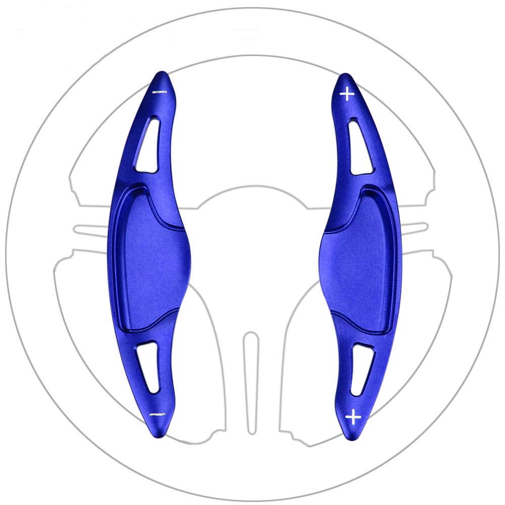 【送料無料】Boyous ホンダ 専用 青 アルミ合金 パドルシフトカバー 2点セット 適合多数 N-ONE/N-WGN/Nbox SLASH/N-BOX &N-BOXカスタム JF1 JF2 JF3 JF4 /フィットGK3 GK4 GK5 GP5 GP6 /ヴェゼル RU1 RU3 RU4 /グレイス GM4 GM5 /シャトルGP7 GP8 /S660 JW5 等