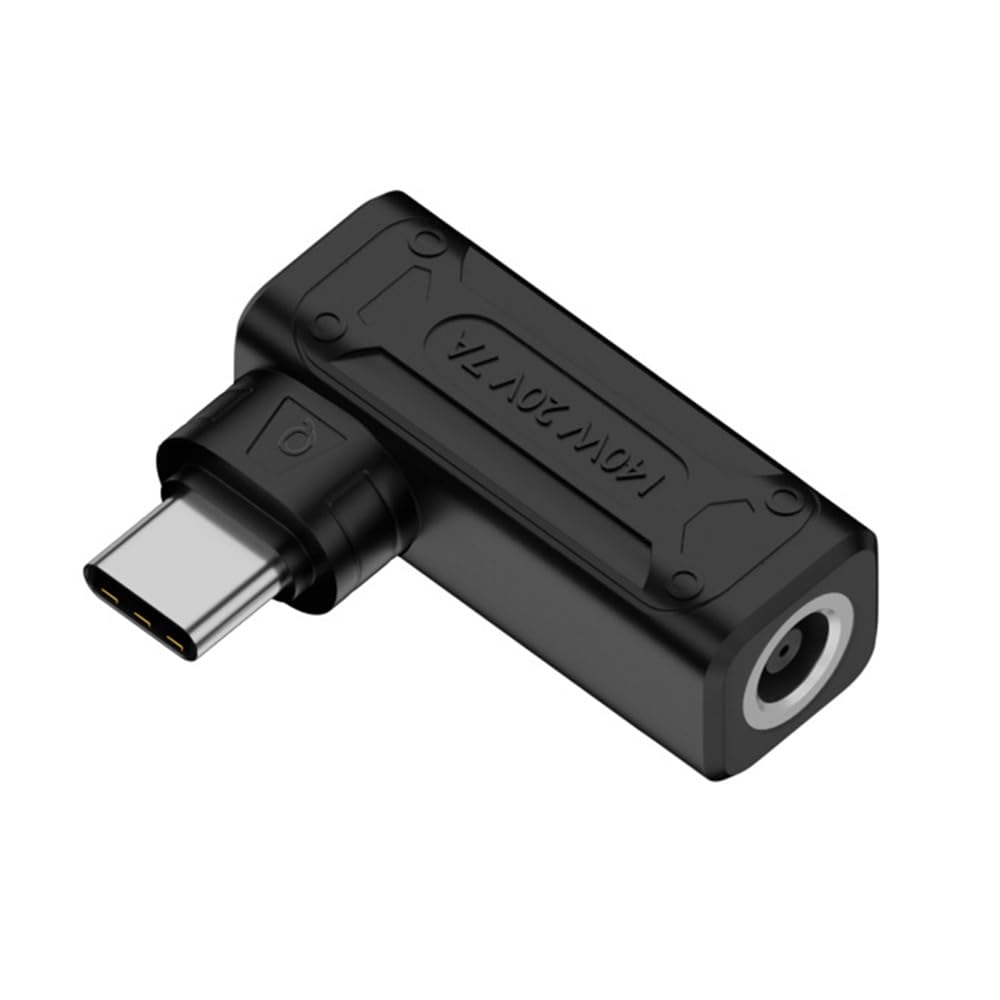 【送料無料】NFHK 140W 100W DCジャック6.0x1.4mm入力USB-C Type-C角度90度電源プラグ充電アダプターノートパソコン電話用