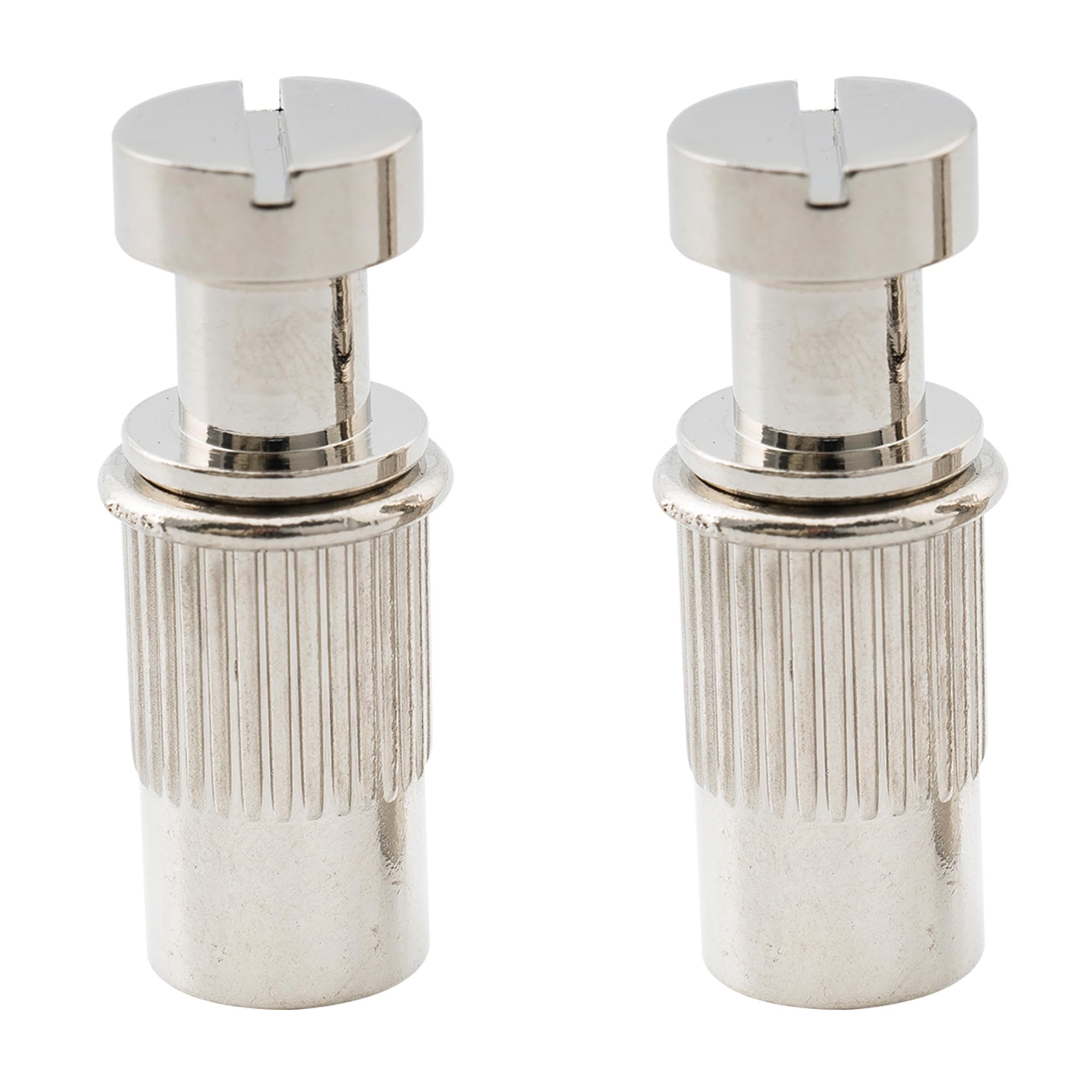 【送料無料】Musiclily Pro M8 テールピーススタッドとアンカーLP レスポールスエレキギター用、ニッケル(2個セット)