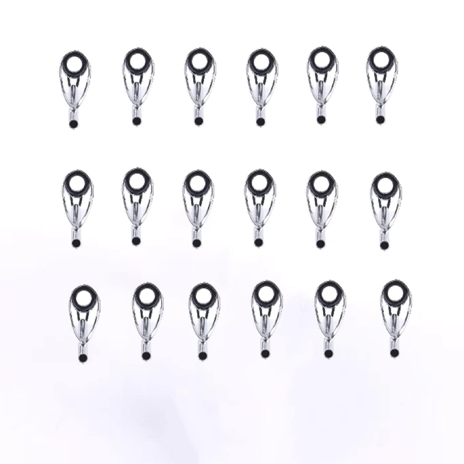 【送料無料】YINKE トップガイド ロッドガイド 18個セット 内径1.0mm/1.2mm/1.4mm/1.6mm/1.8mm/2.0mm ステンレス 釣り竿...