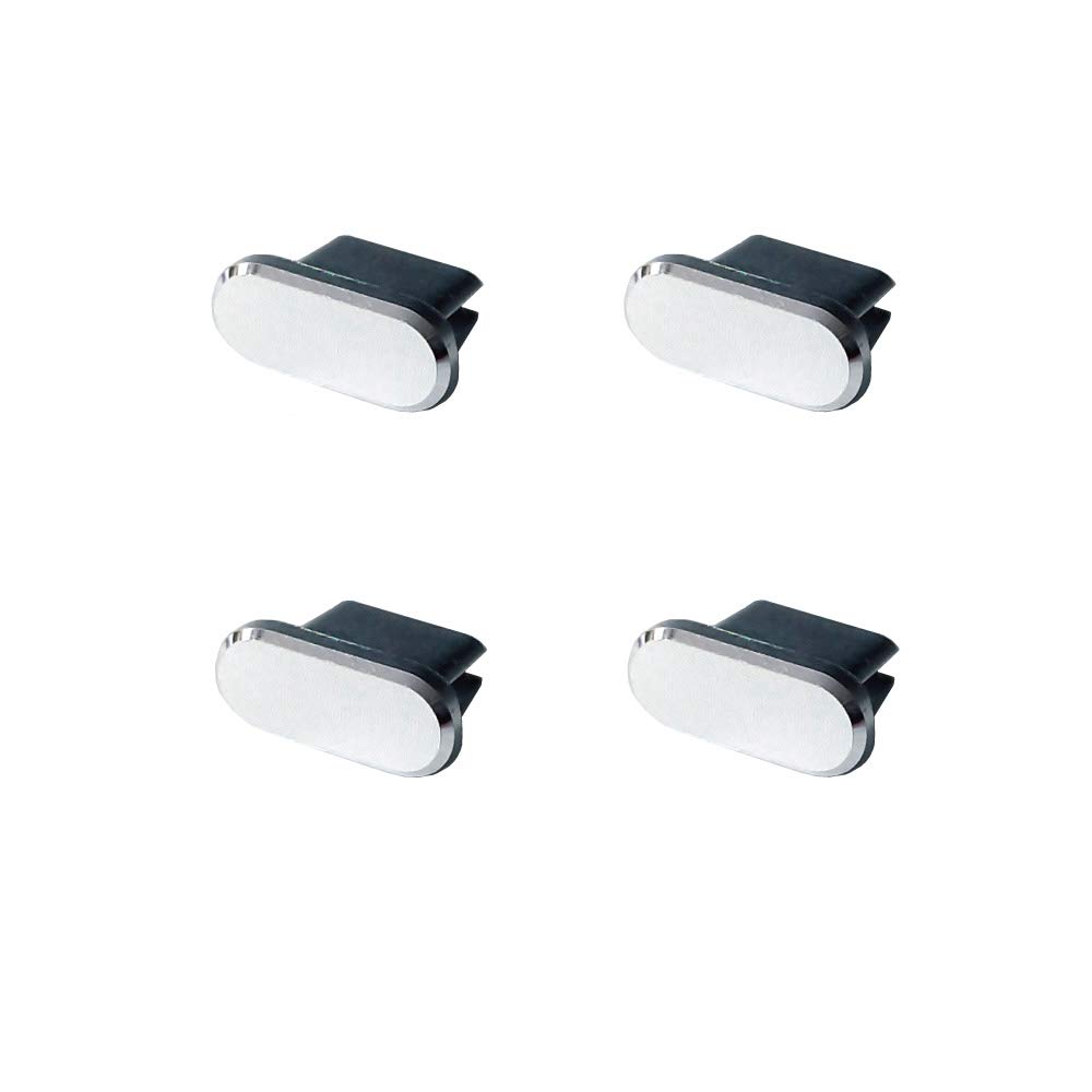 【送料無料】monofive USB Type-Cコネクタ防塵保護カバー (アルミニウム) （4個入） (銀) MF-MTPB-4S