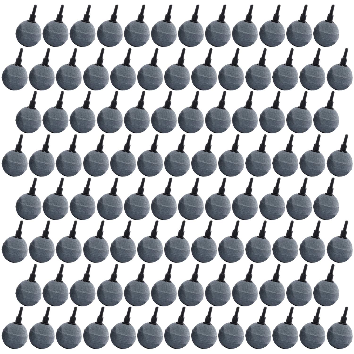 【送料無料】(エスネット) エアー ストーン 気泡 石 セット グレー 球 型 水槽 飼育 栽培 直径 25mm 4m..