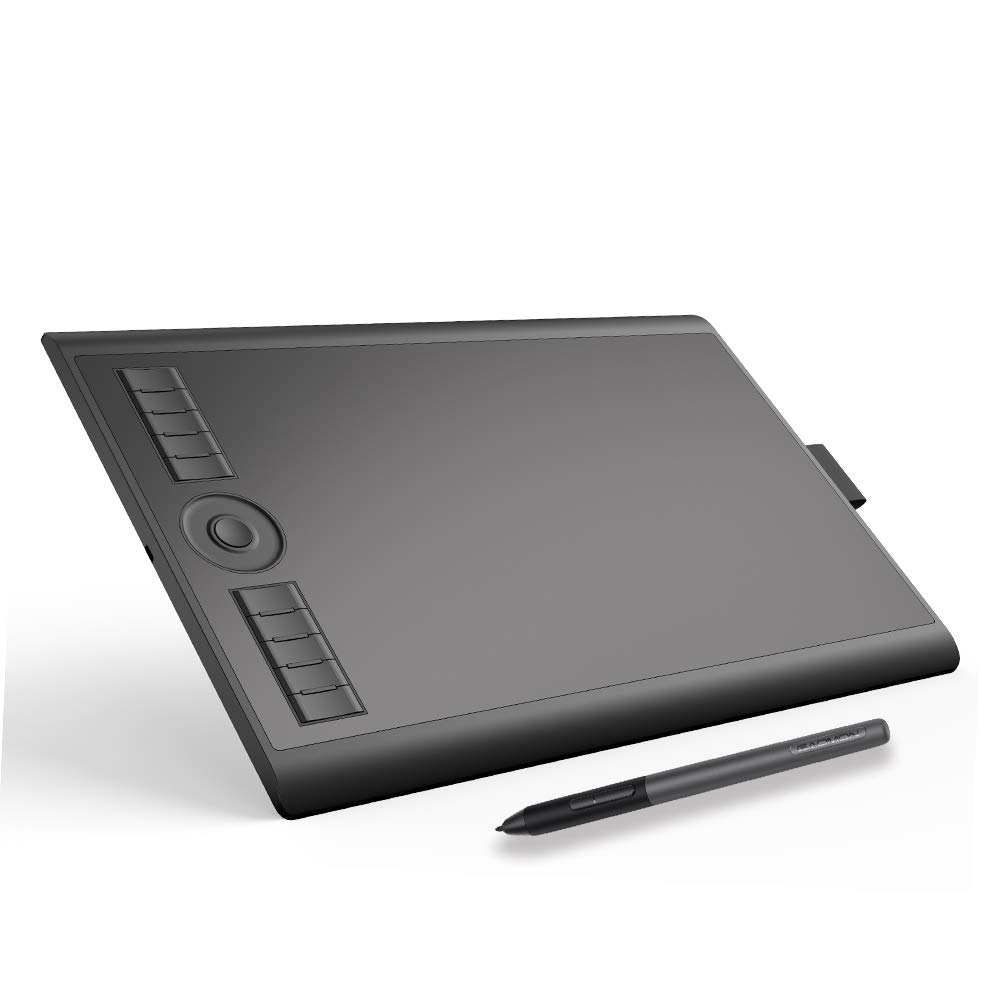 【送料無料】GAOMON ペンタブ M10K PRO タッチホイール付き 板タブ 傾き検知対応 充電不要ペン 10個ショートカットキー付き お絵描き/イラスト/デザイン/オンライン授業 Windows/mac/Android対応 10 x 6インチ ペンタブレット