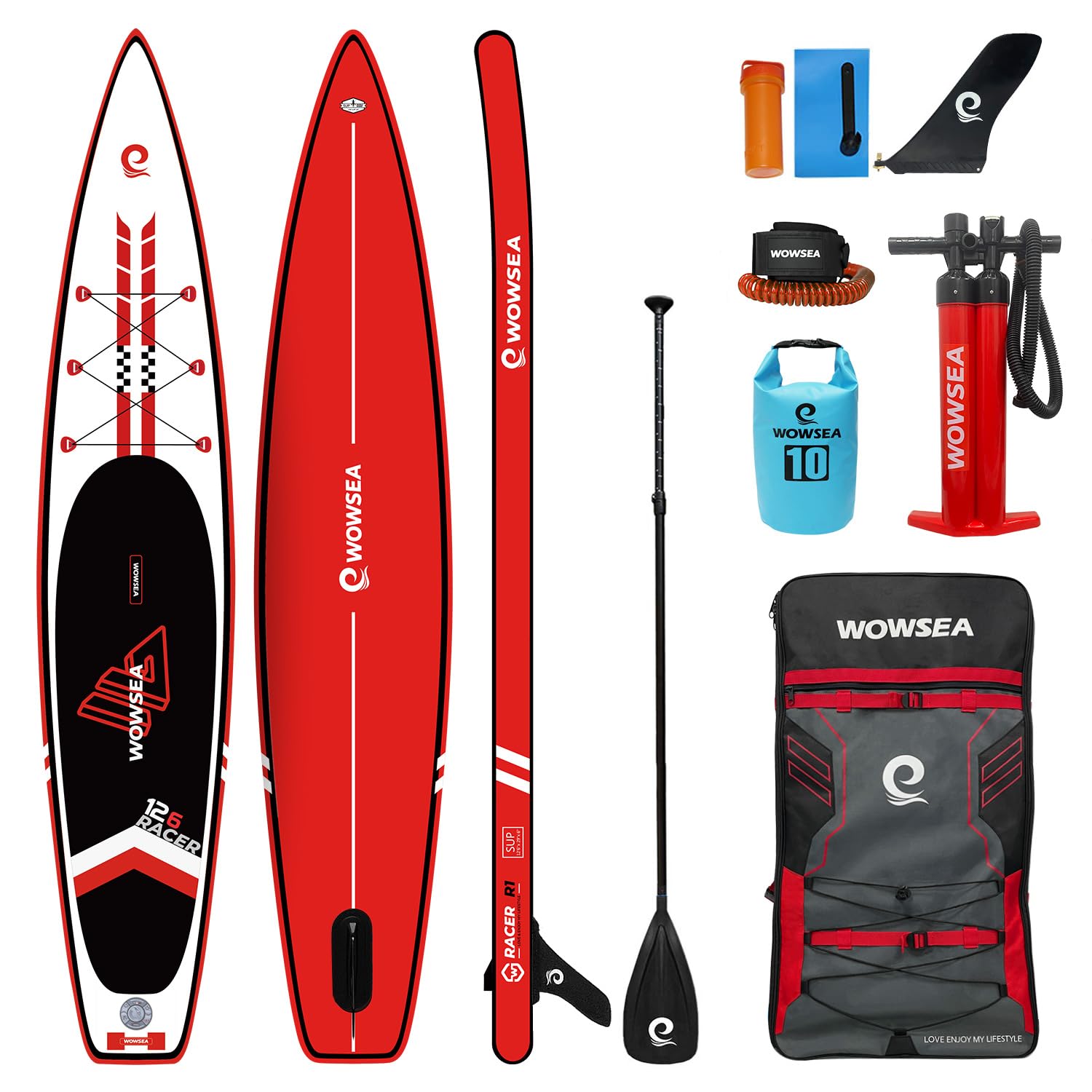 【送料無料】WOWSEA Traveller W1 競技 インフレータブル スタンドアップパドルボー ...