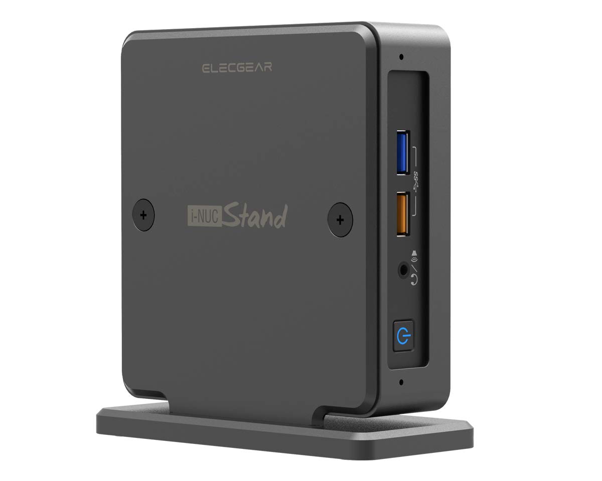 【送料無料】Intel NUC用垂直スタンド、ElecGear iNUC-K アルミニウムデスクトップサポート冷却ホルダ..