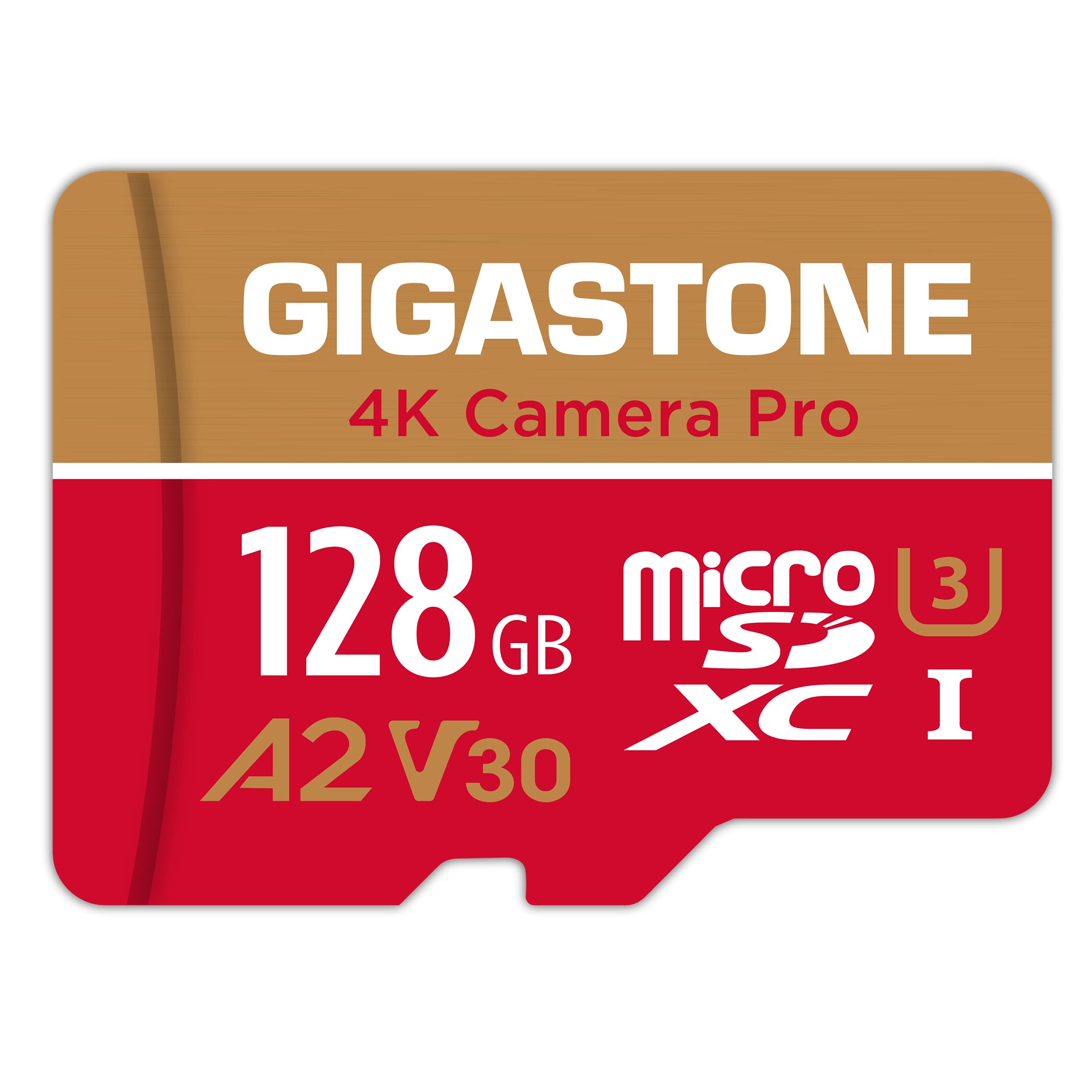 【送料無料】【5年 】GIGASTONE マイクロSDカード 128GB A2 V30 Ultra HD 4K ビデオ録画 Gopro アクシ..