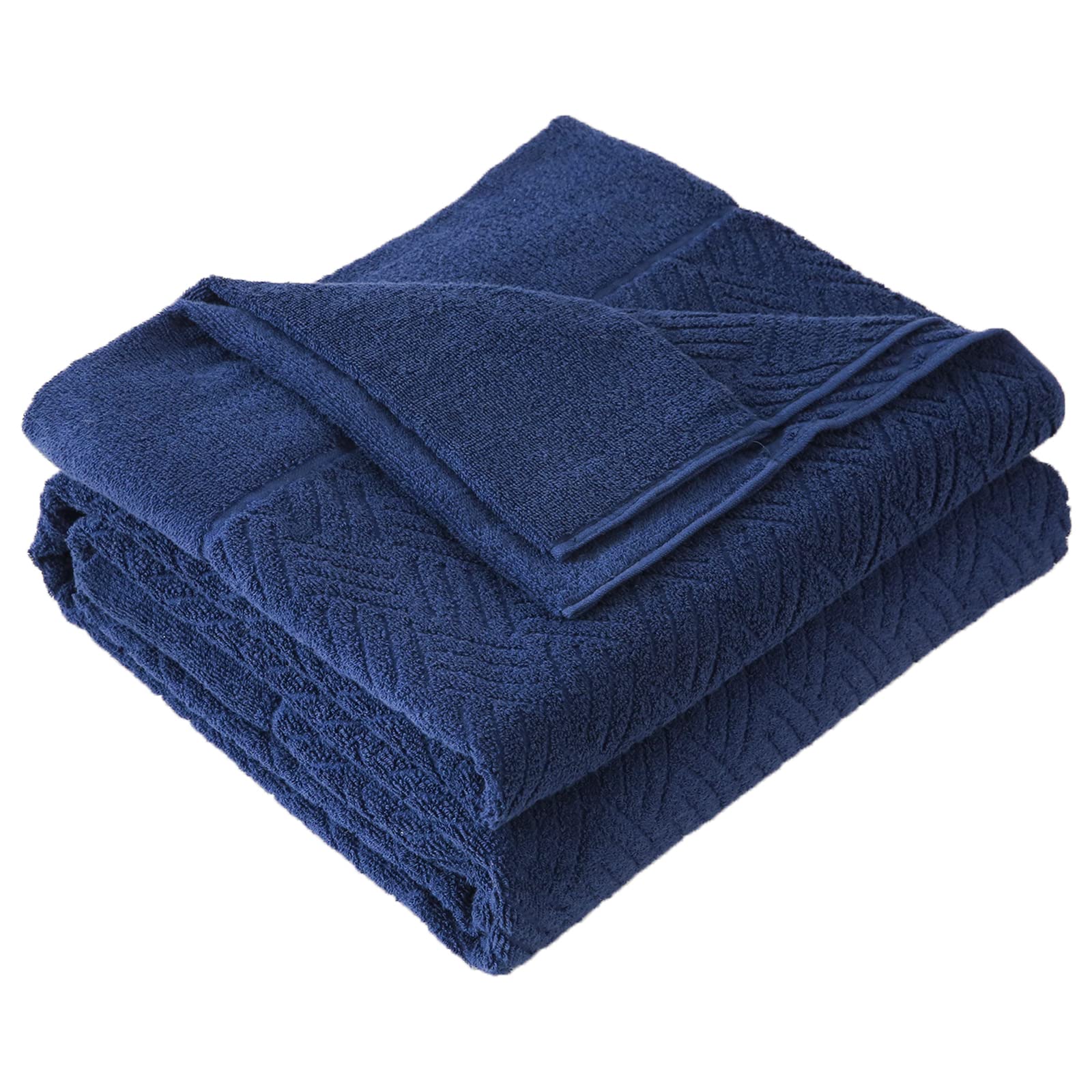 【送料無料】SE タオルケット セミダブル 夏用 ブランケット 綿100％ 柔らかい ふんわり 吸湿速乾 抗菌防臭 洗える オールシーズン 160cmx200cm ネイビー 「SE Softexly」