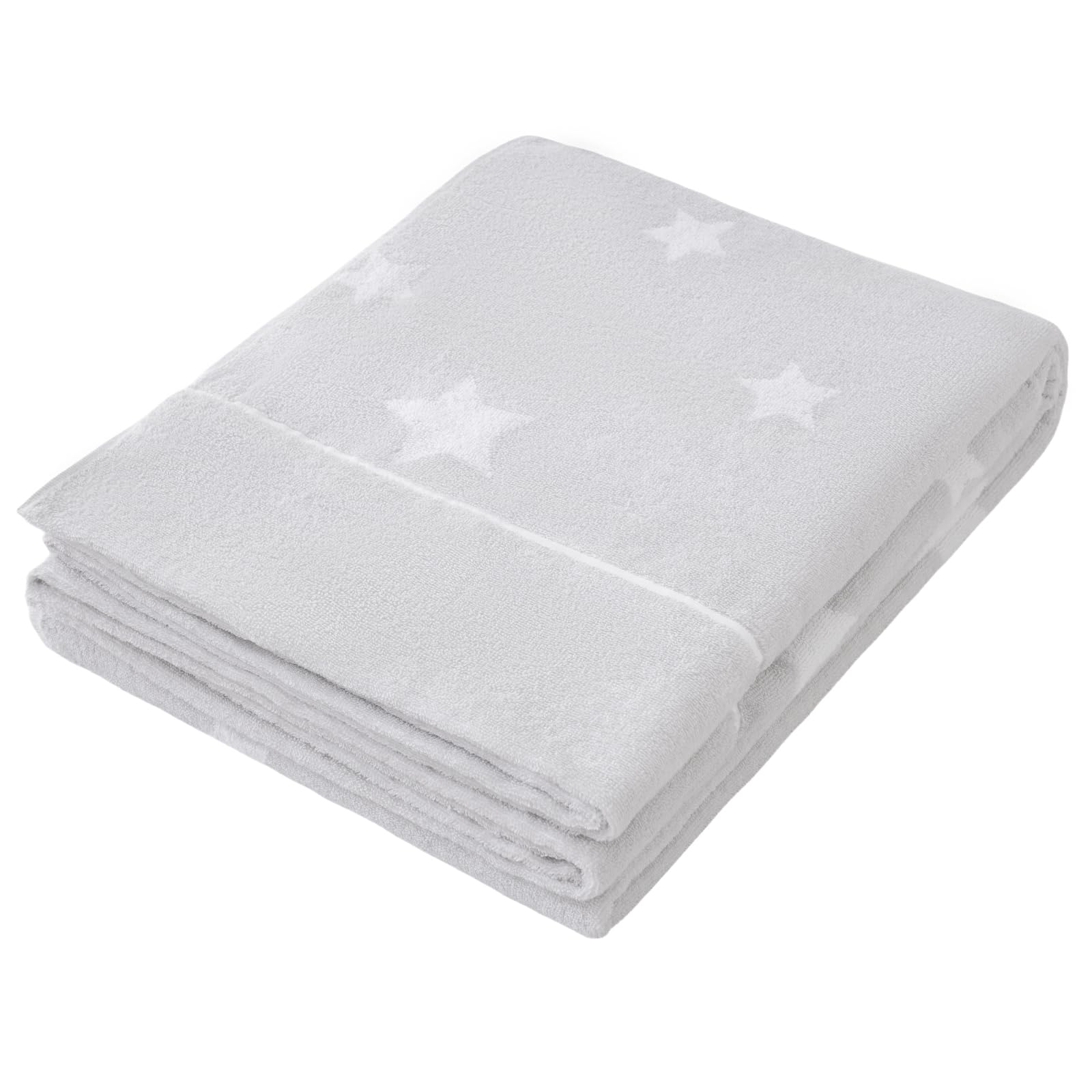 【送料無料】SE タオルケット ダブル 夏用 ブランケット 綿100％ 可愛い 柔らかい ふんわり 吸湿速乾 抗菌防臭 洗える オールシーズン 180cmx200cm （ほしグレー） 「SE Softexly」