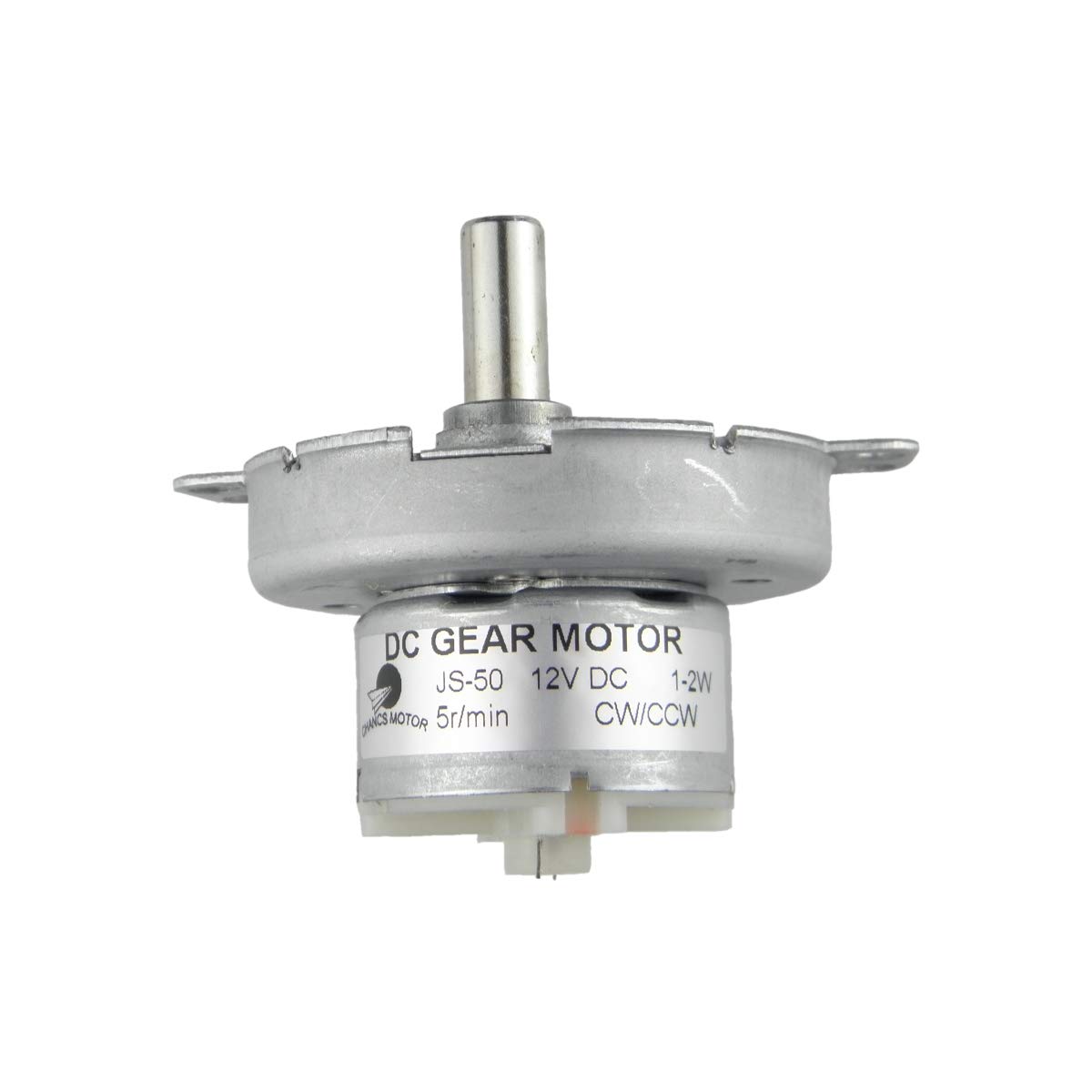 【送料無料】CHANCS スロースピードモーター DC 12V JS-50 5RPM Dシャフト CW/CCW ギアシンクロモータ..