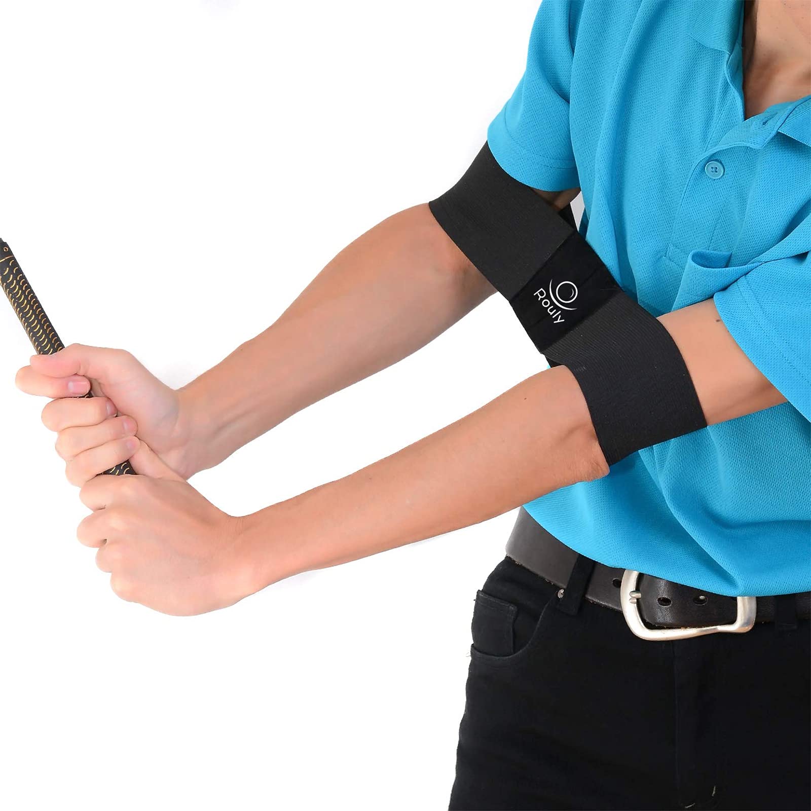 【送料無料】Rouly ゴルフ 練習 スイング 矯正ベルト ゴルフ練習器具 ゴルフスイングトレーナー 練習矯..