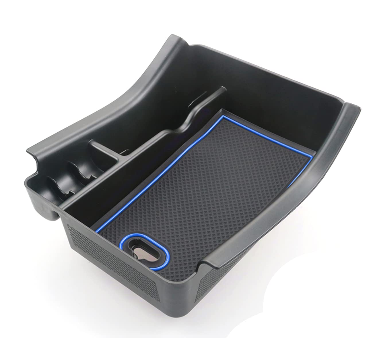 【送料無料】【BIXUAN】ホンダ 新型 ヴェゼル rv系 アームレストボックス コンソールボックストレイ ゴムマット付き 滑り止め USB口 はめ込み式 取り付け簡単 カローラ車種専用ピッタリ 車内収納グッズ 小物入れ 内装パーツ シフトレバー周り収納(5色-ブルー)