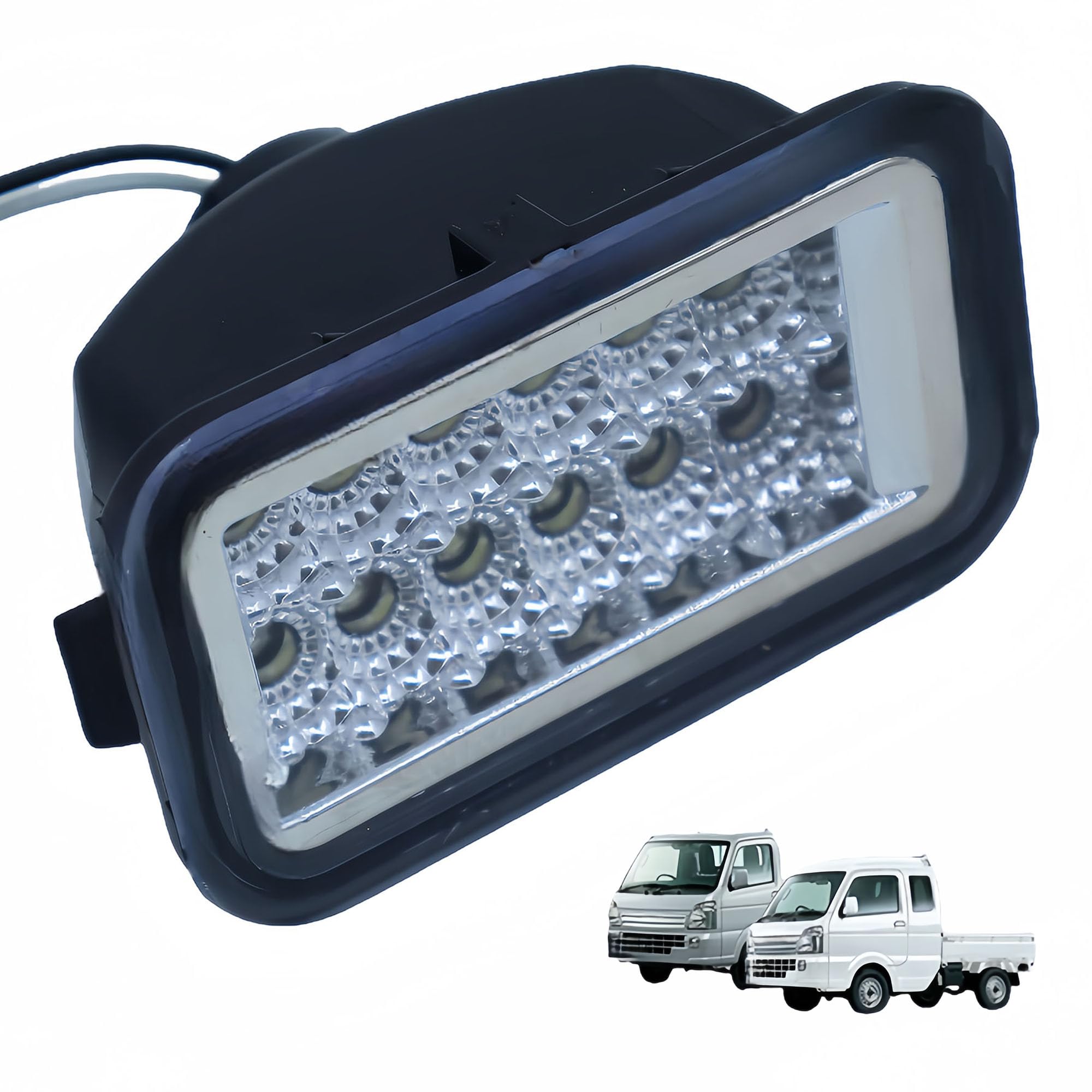 【送料無料】KICARYAJP LED バックランプ スーパーキャリイ キャリイ トラック DA16T DA63T DG16T DG63T DR16T T16 軽トラ 高輝度 LED (12発 クリアレンズ)