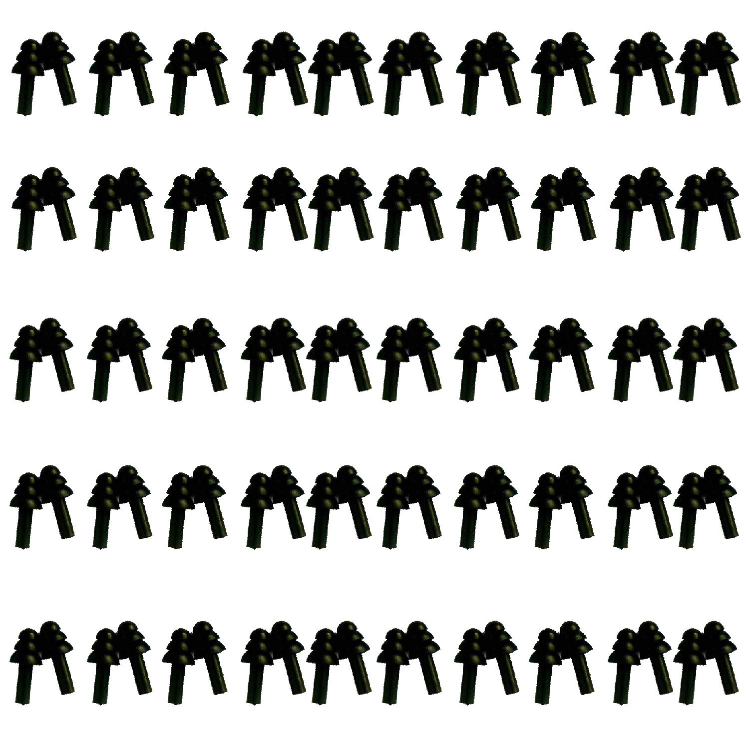 【送料無料】[FFMarket] 耳栓 大量セット（ 50ペア100個）シリコン フリンジ 騒音 安眠 楽器 パチンコ 射撃 医療 検査ライブ MRI 勉強 水泳 旅行 工事 聴覚過敏 洗える (ブラック)