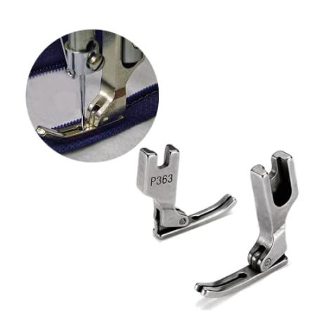 【送料無料】2個 本縫いミシン用 全鋼ジッパー押え金 押え足フラットカー アタッチメント ジッパー用 ...