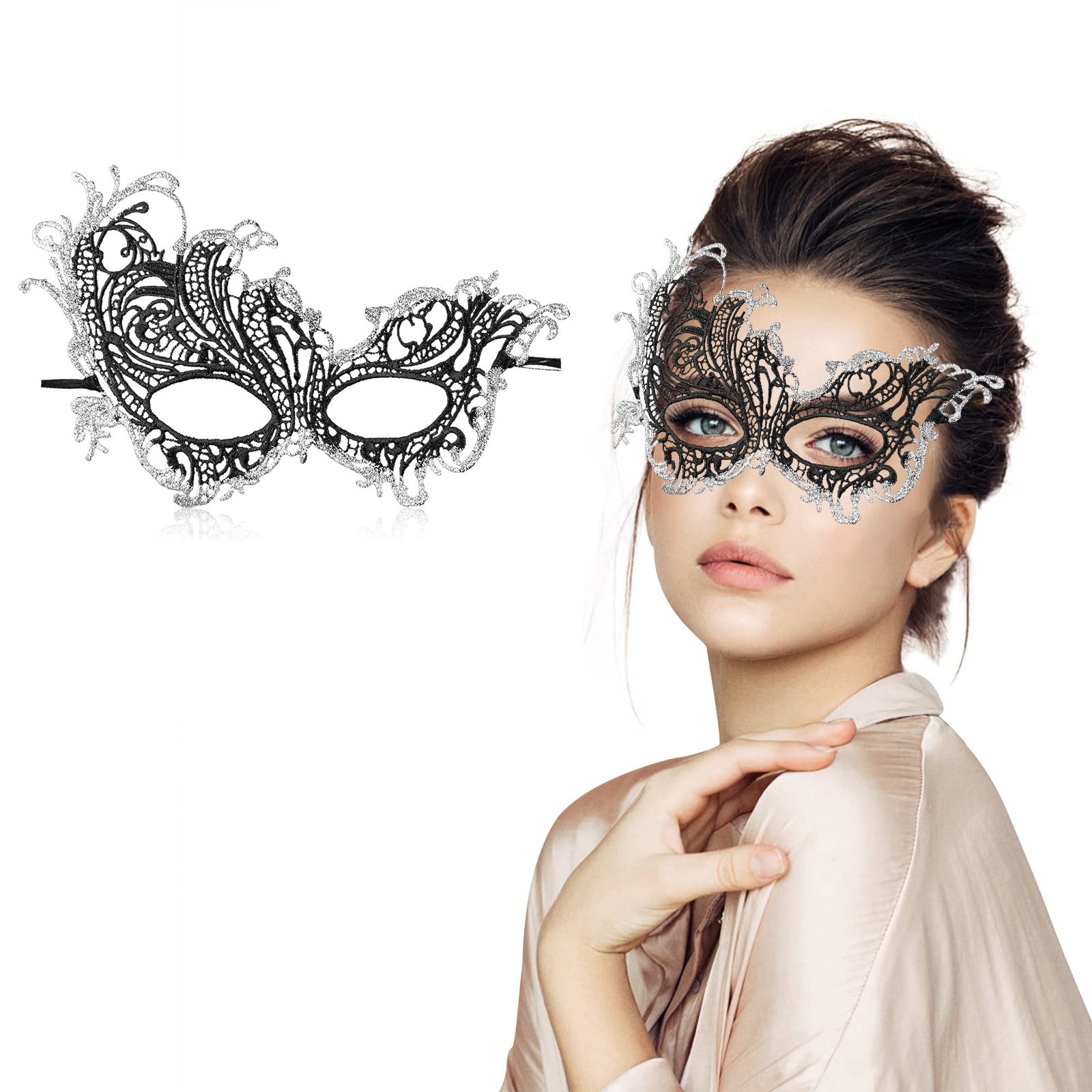 【送料無料】女性用仮面舞踏会マスク レースマスク ベネチアン仮面舞踏会 パーティーコスチューム パー..