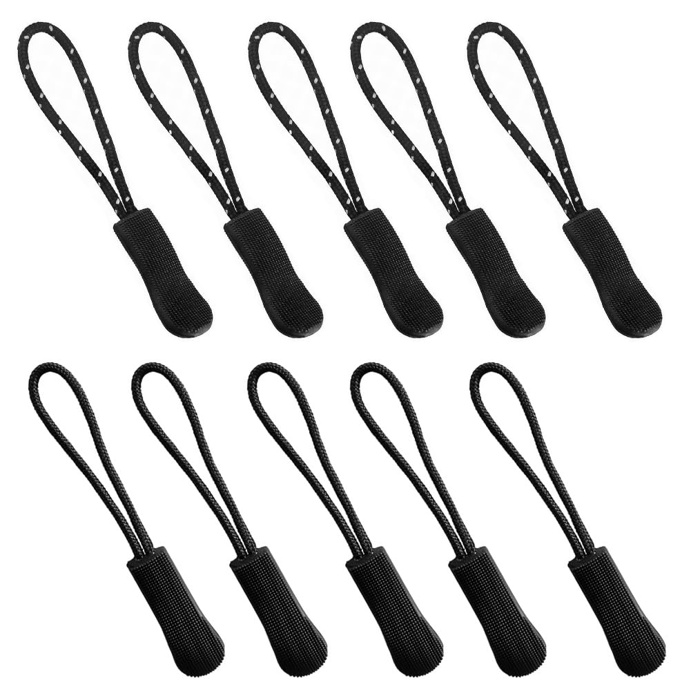 【送料無料】ジッパータブ 2カラー 10本セット ファスナー 交換用 ジッパープル 引き手 ファスナー チ..