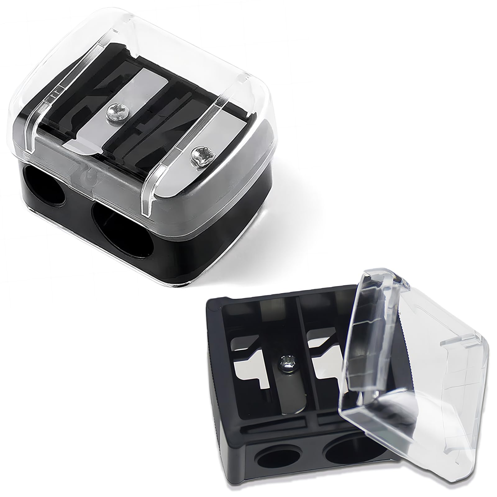 【送料無料】DELUXEFOX 眉ペンシル削り アイライナー削り器 【2個セット】アイブロウペンシルナイフ 2..