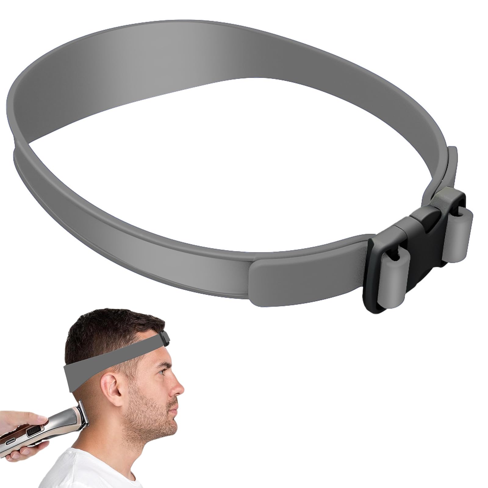 【送料無料】DELUXEFOX シリコン散髪ベルト セルフカット ヘアカッ バンド ヘアカット バンド フェード..