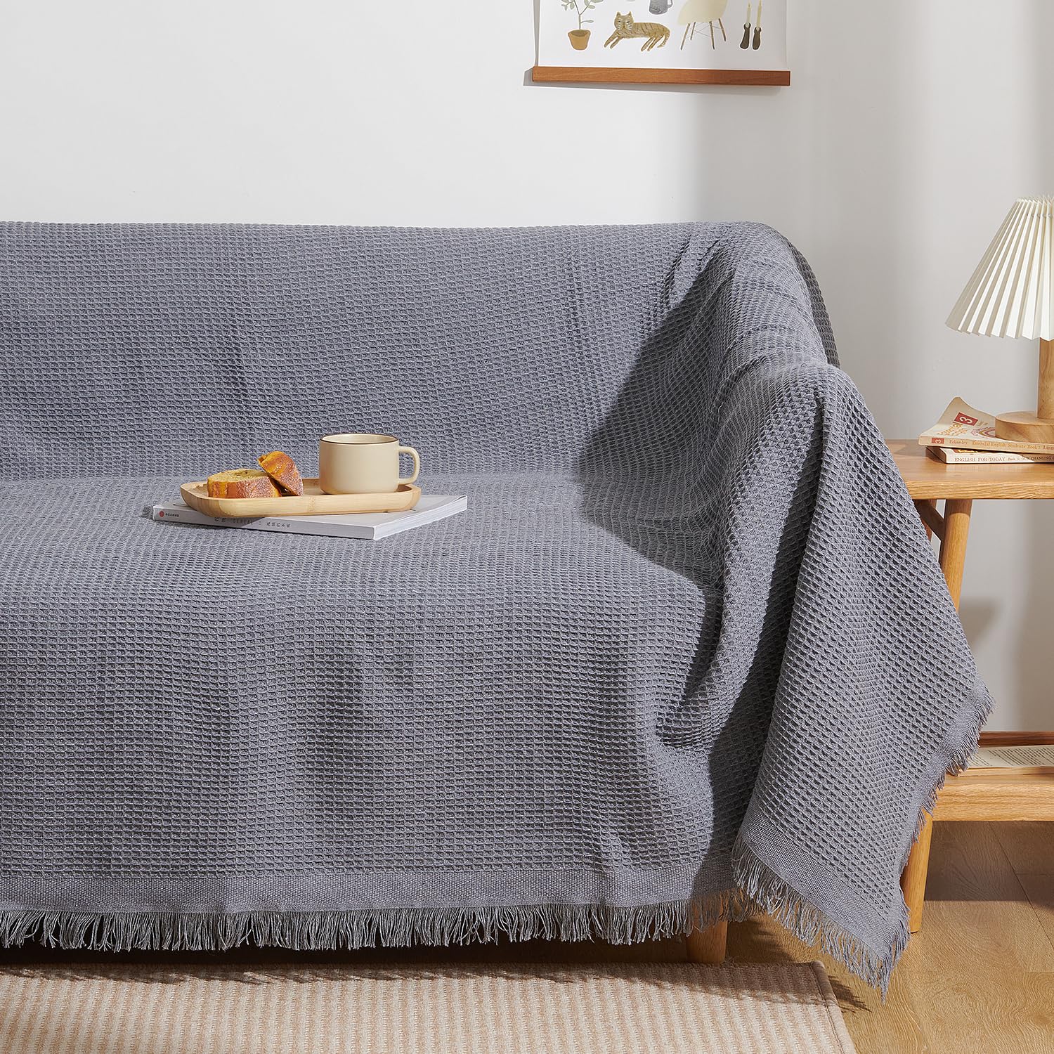 【送料無料】Atokazo ソファーカバー 北欧風 マルチカバー ソファカバー 肘付き 肘なし 多機能 ブラン..