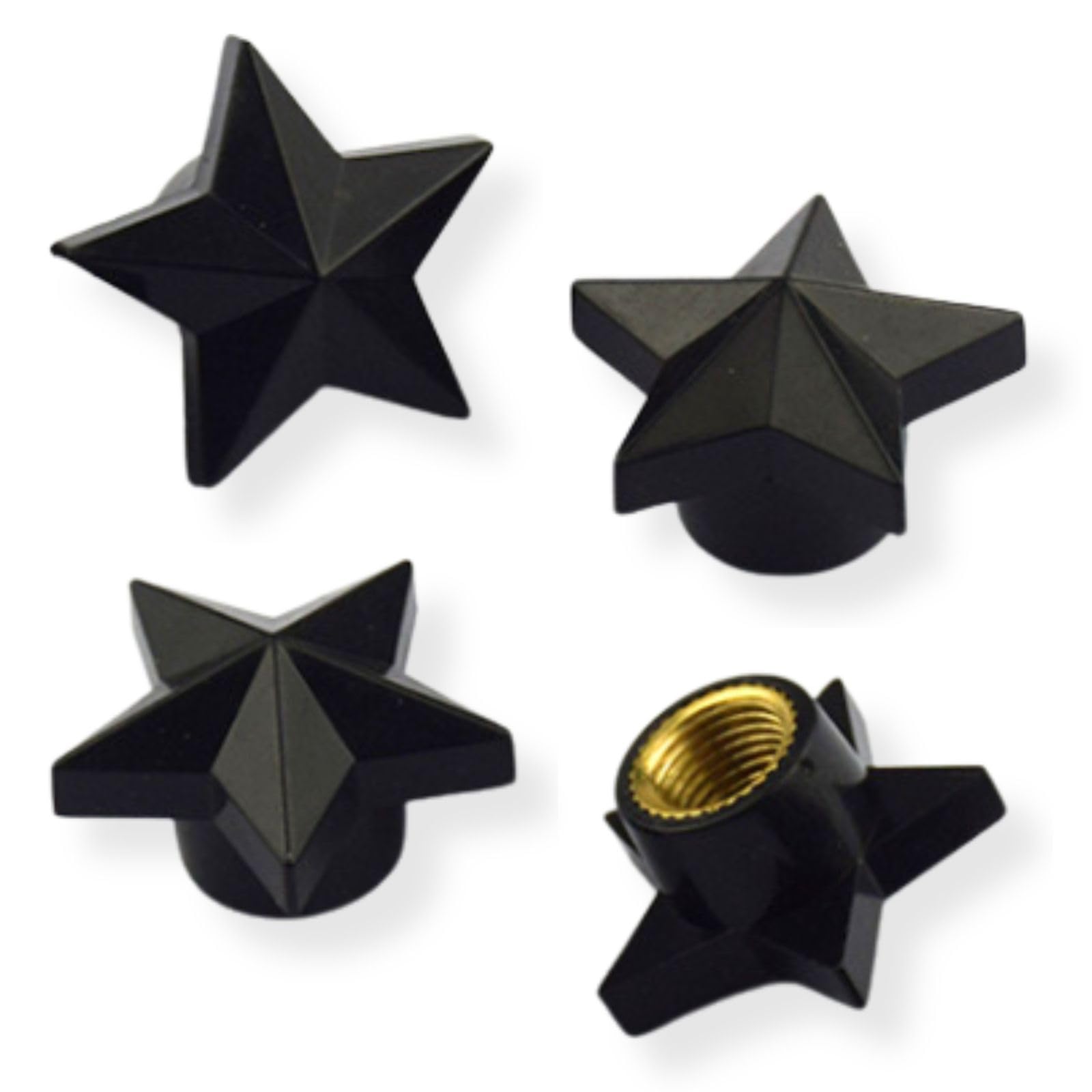 【送料無料】CHASO エアバルブキャップ 星 スター 4個 セット エア バルブ キャップ タイヤ ...