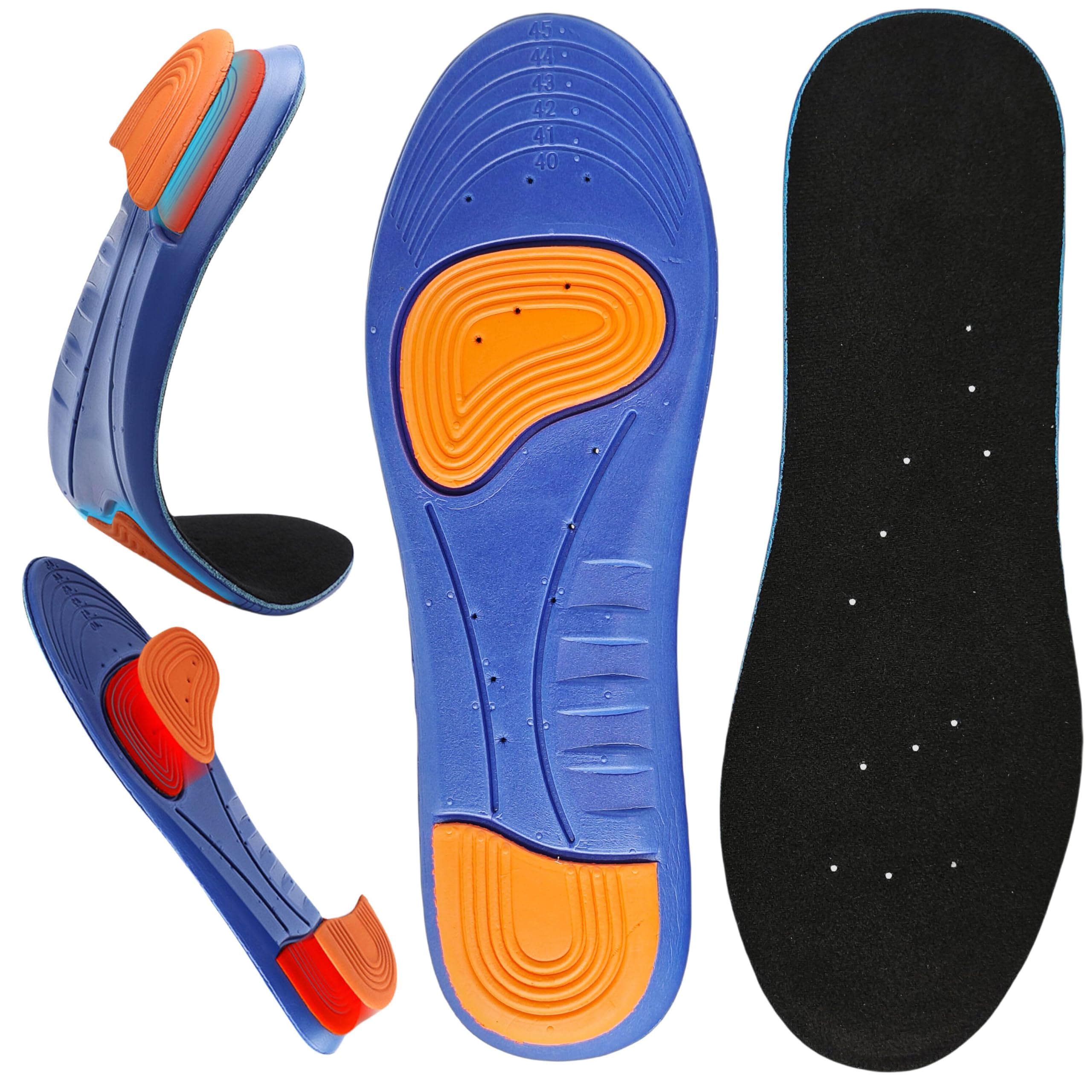 【送料無料】[JIFANPAUL] インソール 薄型 衝撃吸収 アーチサポート 土踏まず 中敷き か ...