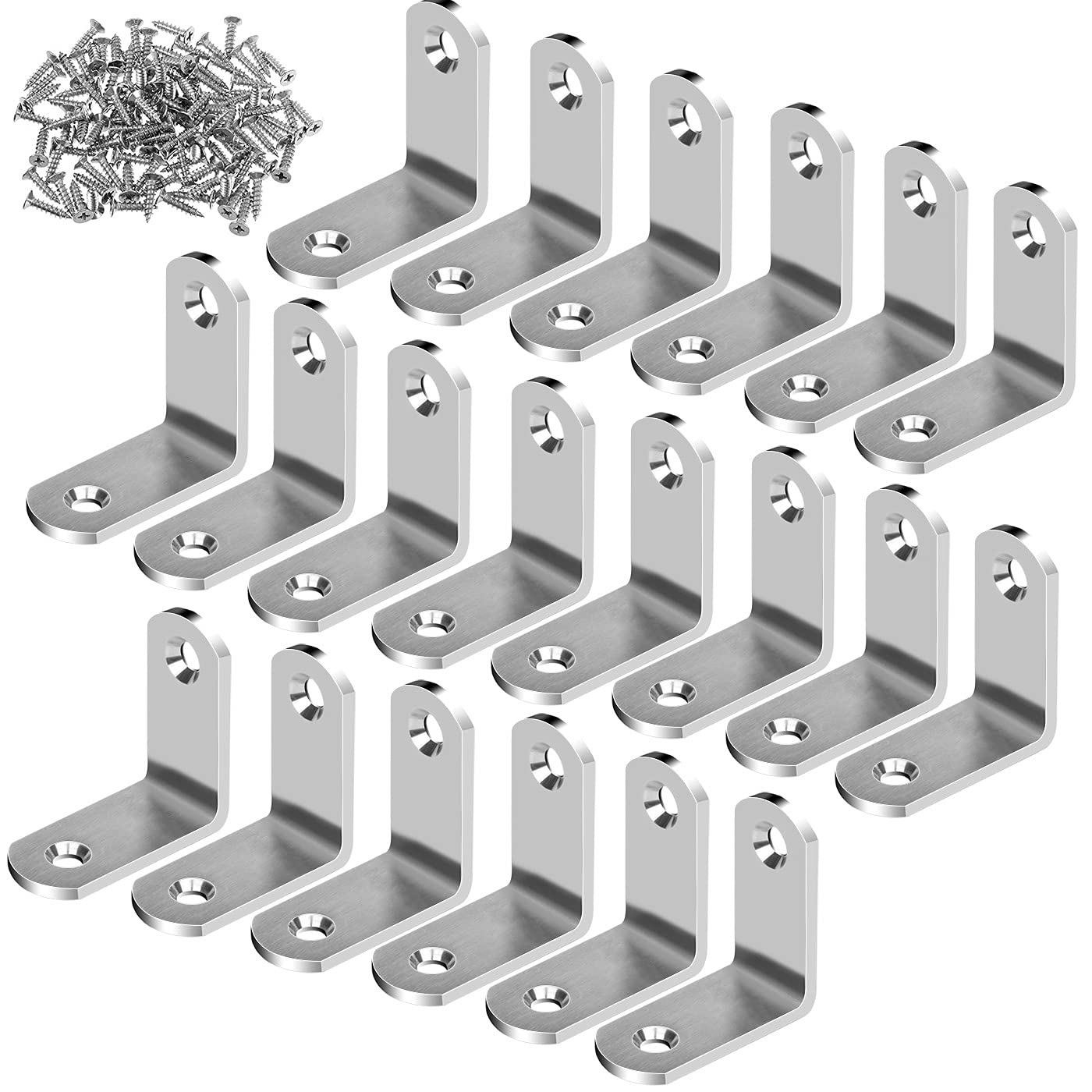 【送料無料】ANZOBEN L字金具 アングル金具 接合金具 直角ブラケット アングルブラケット コ ...