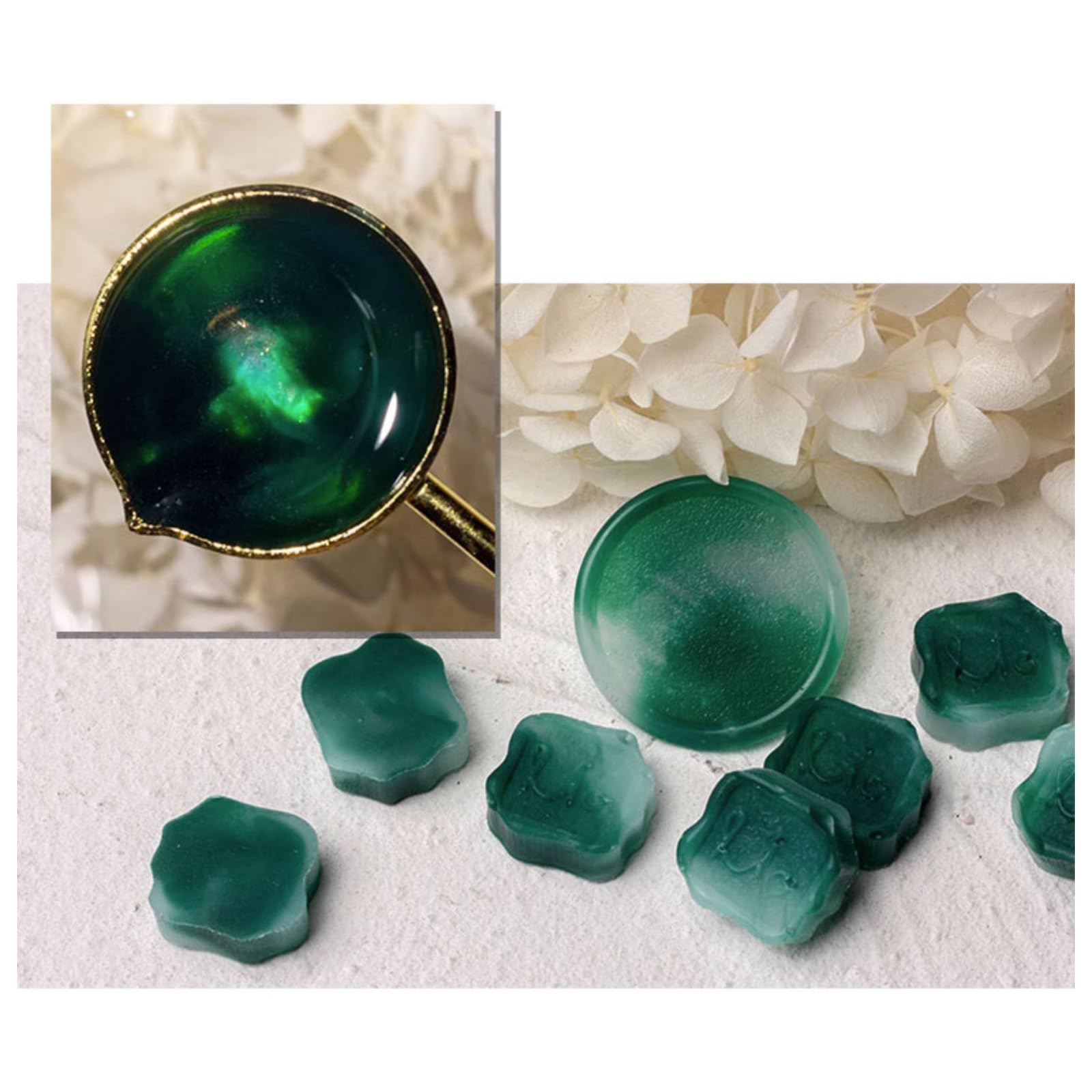 【送料無料】YAMOXLS シーリングワックス ワックスビーズ セット 封蝋 玉形 可愛い 小粒 混色 パールカ..