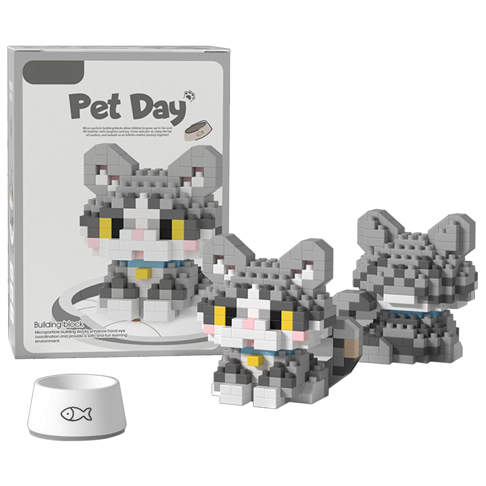 【送料無料】YAMOXLS ブロック 小型 トゥーン 可愛い 猫 犬 組み立て キュート 手作り D ...