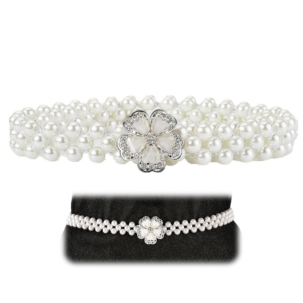 【送料無料】ESJNNK パール 飾り紐 浴衣 帯紐 帯締め 飾り紐 帯飾り 帯留め 紐 帯 和装小物 浴衣 夏着..