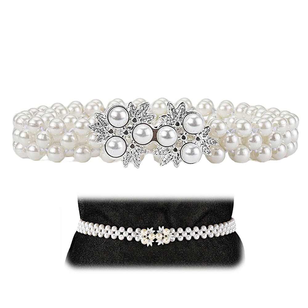 【送料無料】ESJNNK パール 飾り紐 浴衣 帯紐 帯締め 飾り紐 帯飾り 帯留め 紐 帯 和装小物 浴衣 夏着..