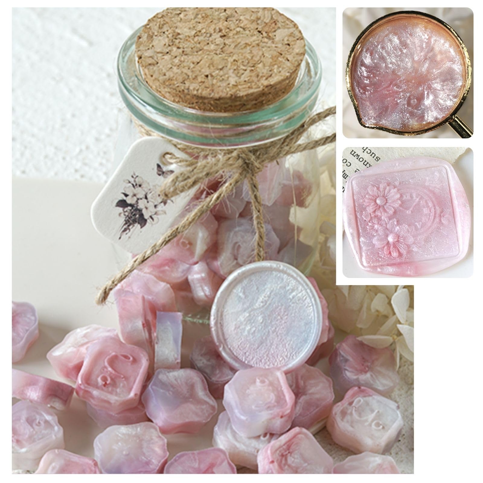 【送料無料】YAMOXLS シーリングワックス ワックスビーズ セット 封蝋 玉形 可愛い 小粒 混色 パールカ..