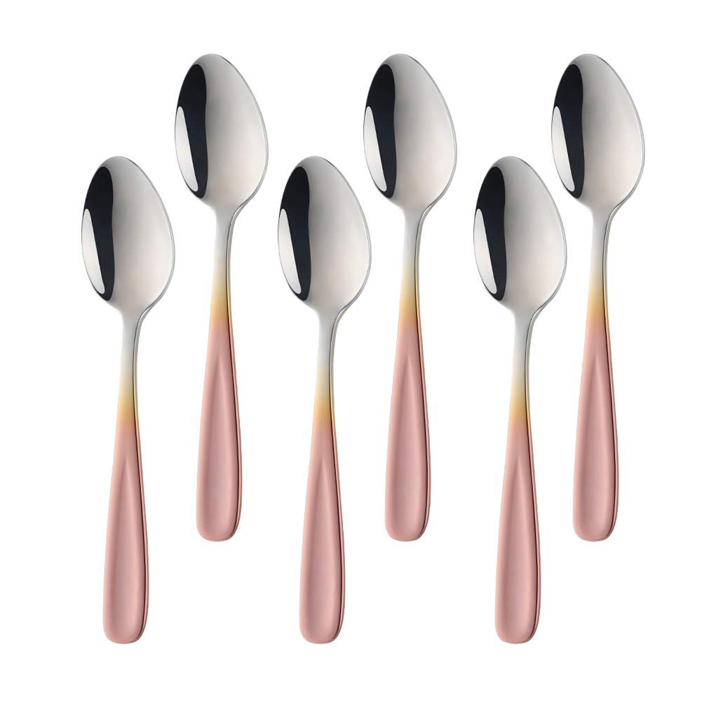 【送料無料】Buyit スプーン ティースプーン コーヒースプーン 6本セット 18-10ステンレス鋼製 鏡面仕上げ 食洗器可 全長13.5cm シルバー/ロー...