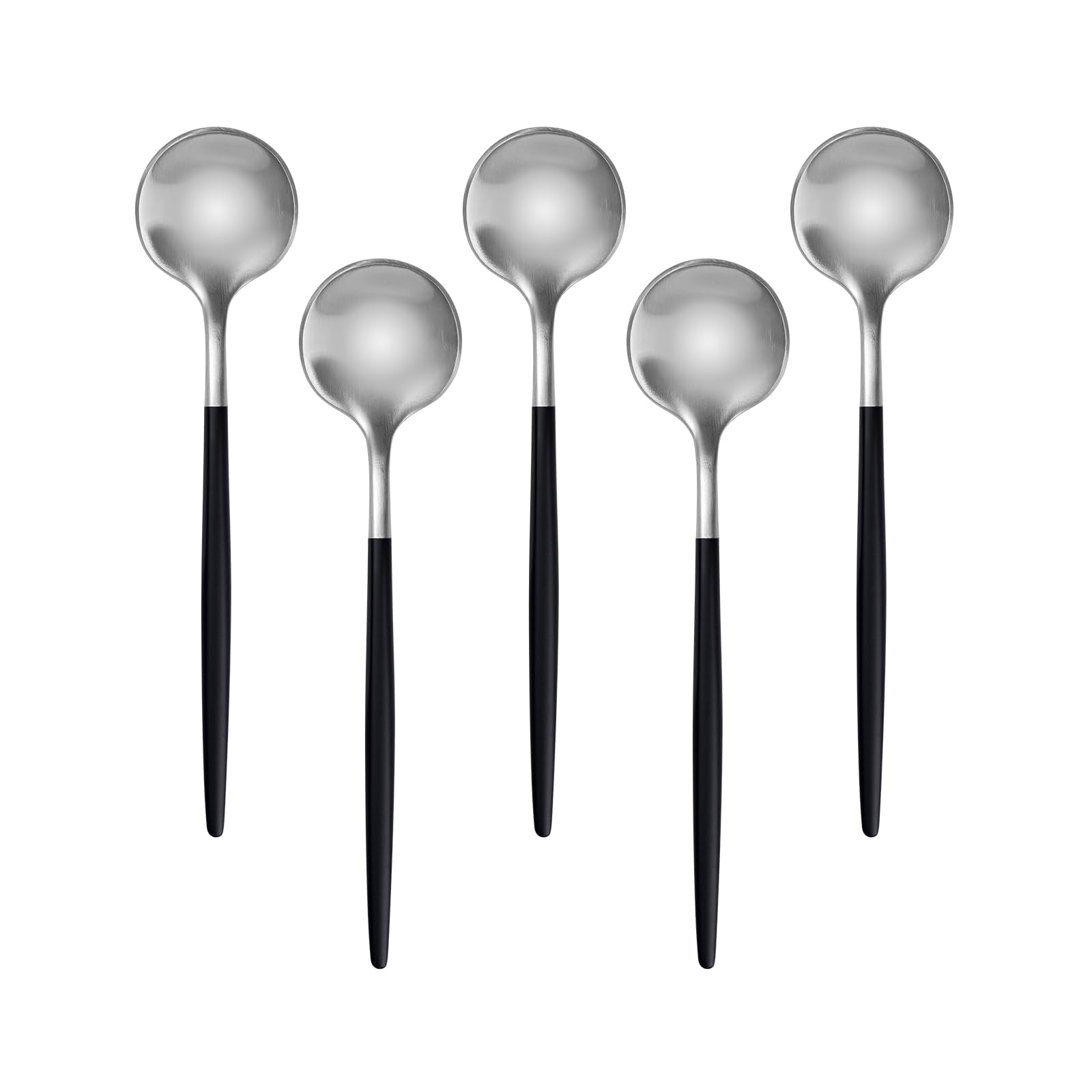【送料無料】Easytoti コーヒースプーン ティースプーン 5本セット 13cm おしゃれ 可愛いスプーン 18-8ステンレス鋼製 つや消し コーヒー ティ...