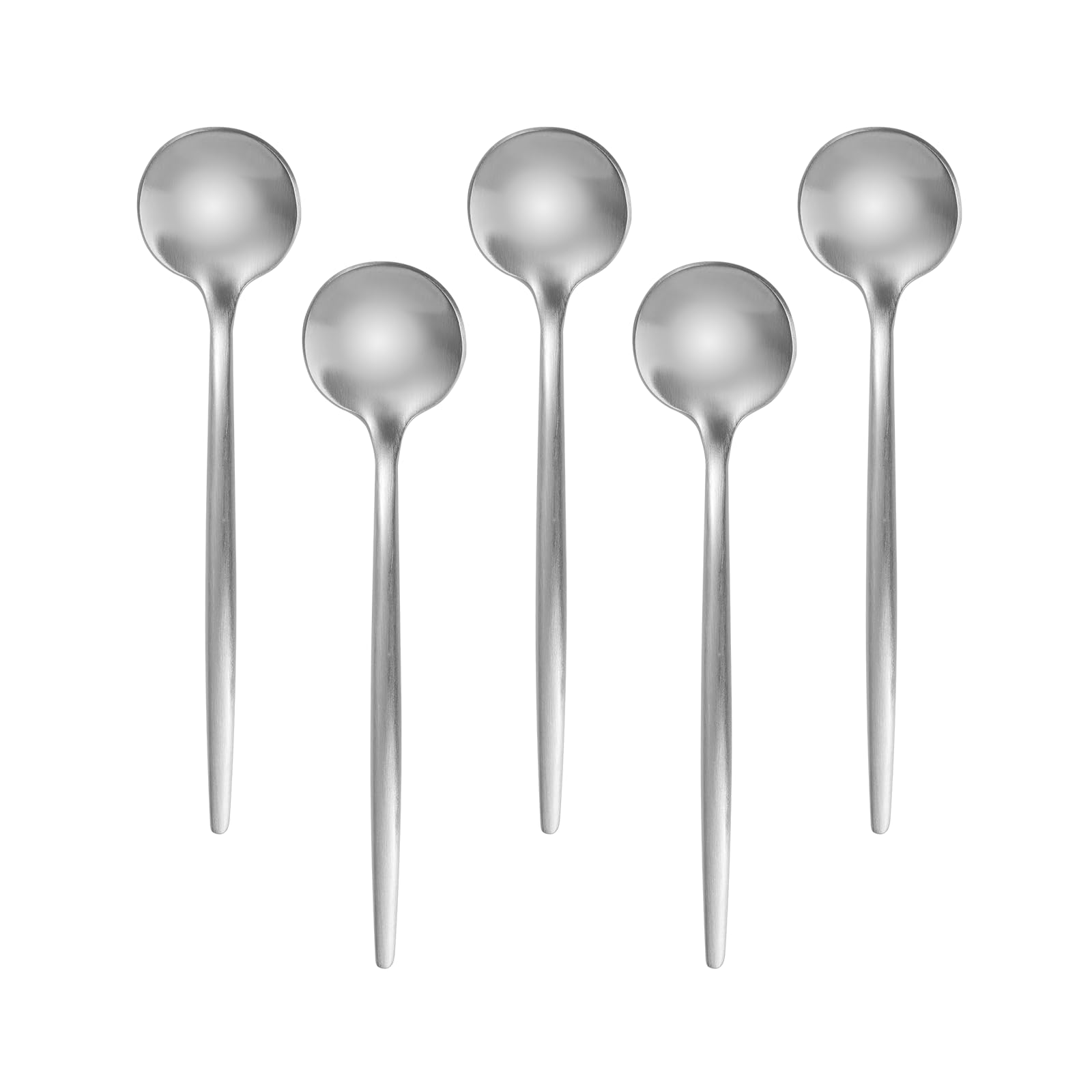 【送料無料】Easytoti コーヒースプーン ティースプーン 5本セット 13cm おしゃれ 可愛いスプーン 18-8ステンレス鋼製 つや消し 食洗機対応 多...