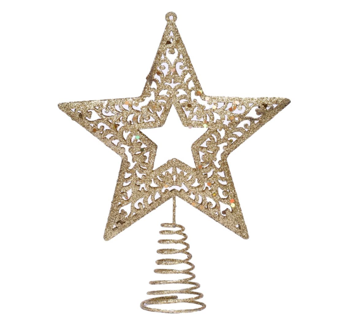 【送料無料】DUOLEIMI ツリートップスター クリスマス トップスター 15cm クリスマスツリ ...