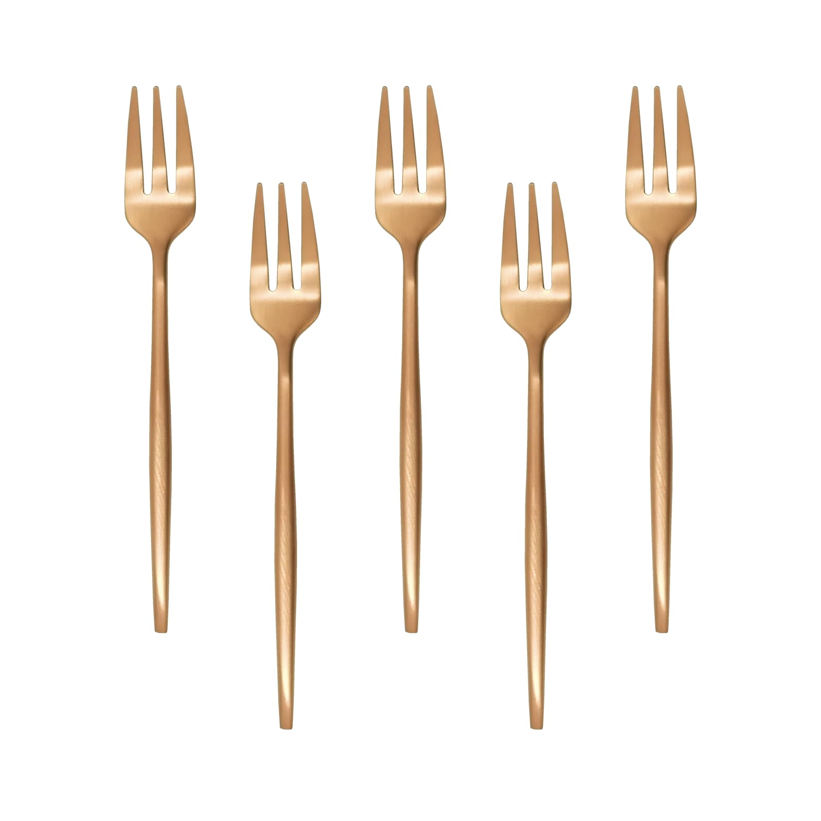 【送料無料】Easytoti フォーク ケーキフォーク デザートフォーク 5本セット13.5cm オシャレ 可愛い ミニフォーク 18-8ステンレス鋼製 つや消...