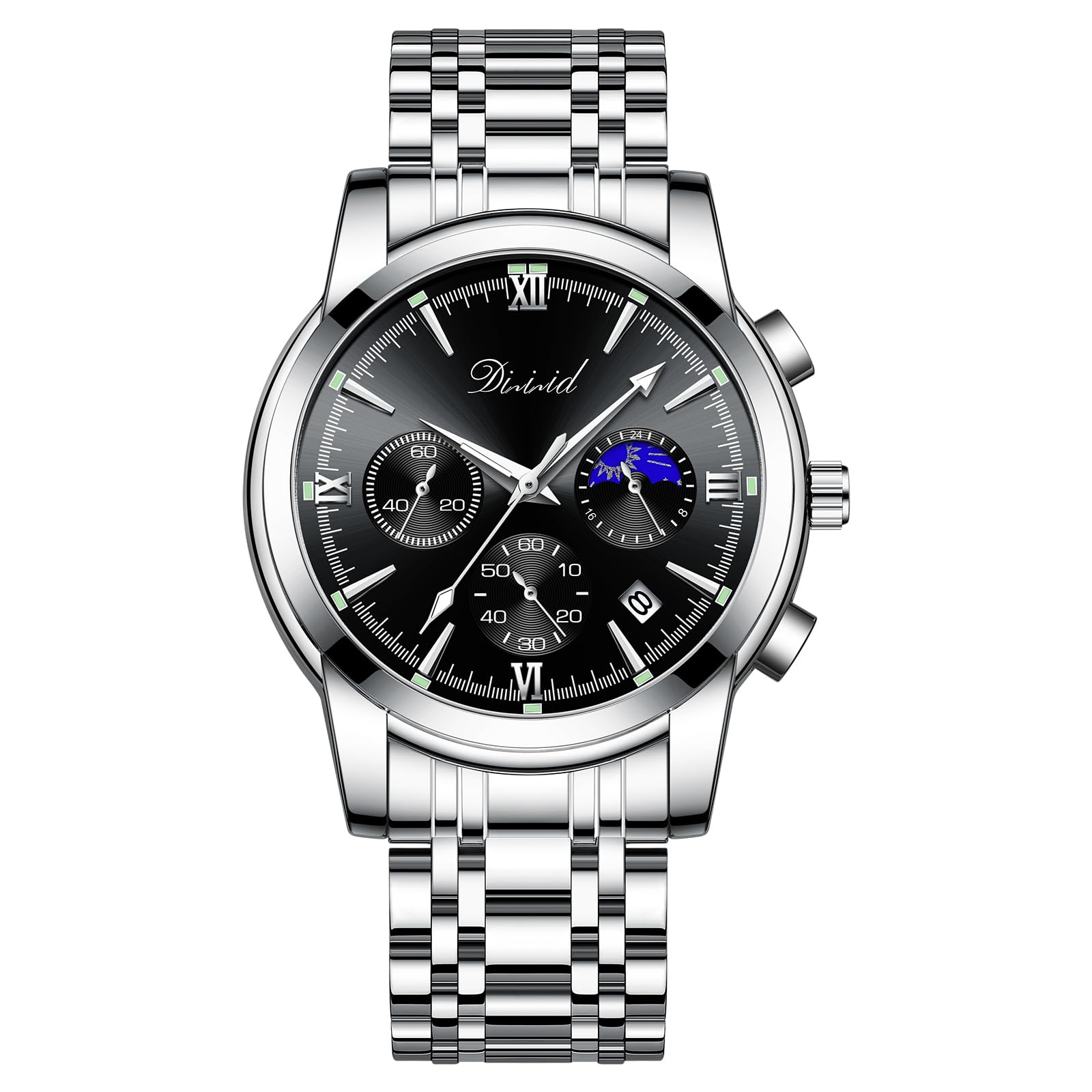 【送料無料】DIZIZID 腕時計 メンズ クオーツクロノグラフウオッチ 人気 ビジネス 腕時計 お ...
