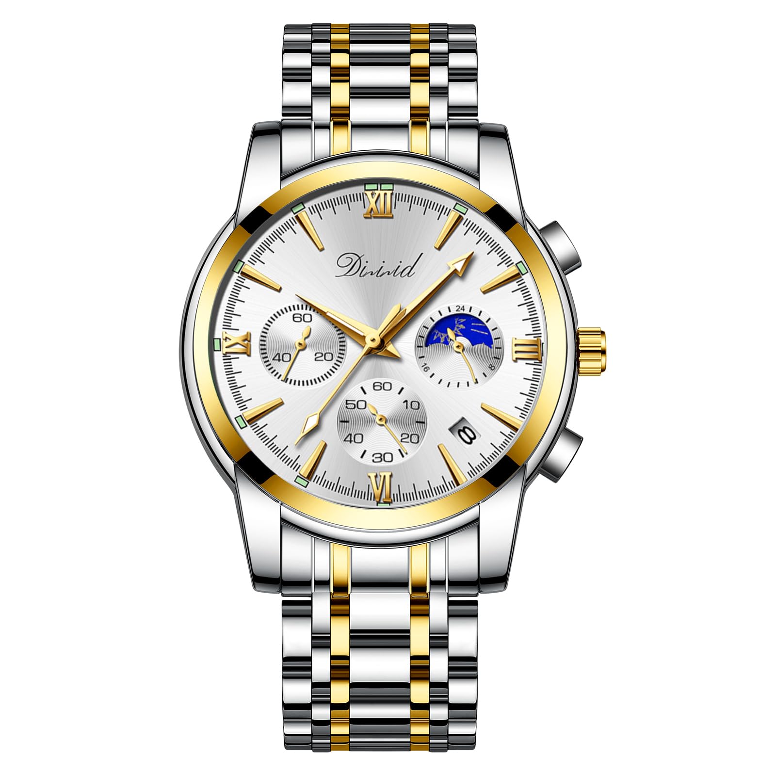 【送料無料】DIZIZID 腕時計 メンズ クオーツクロノグラフウオッチ 人気 ビジネス 腕時計 お ...