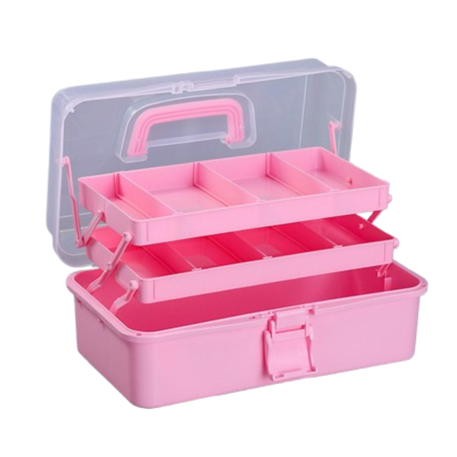 【送料無料】K-AAFY 3段ツールボックス 大容量 収納ボックス 多機能 可動式 折り畳み 取っ手付き 収納..