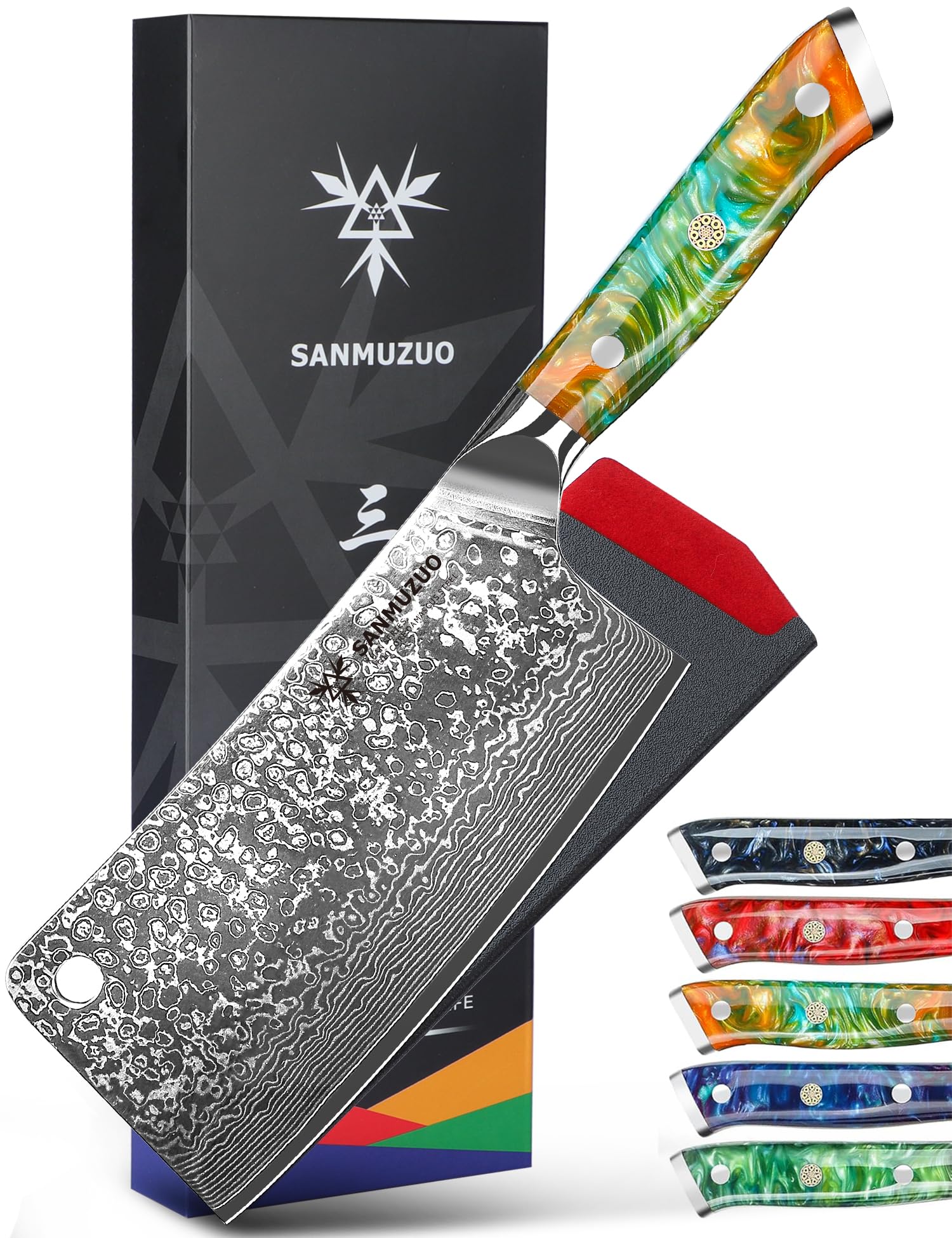 【送料無料】SANMUZUO チョッピングナイフ - 7インチ 包丁 - Xuan シリーズ - 6 ...