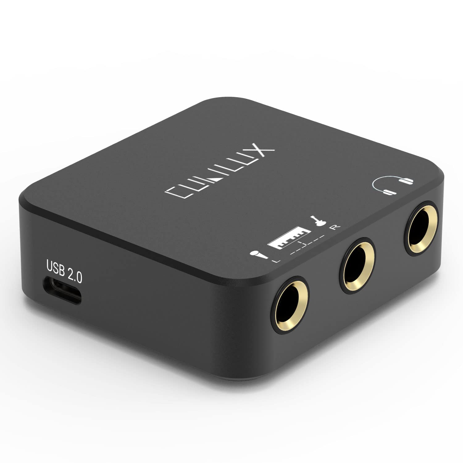【送料無料】Cubilux HMS-C3 USB C - 6.35mmマイク接続器、タイプC - 6.35mm変換ミキサー、左/右モノラル入力、ステレオ録音を実現、ギター、バス、電子ピアノ対応
