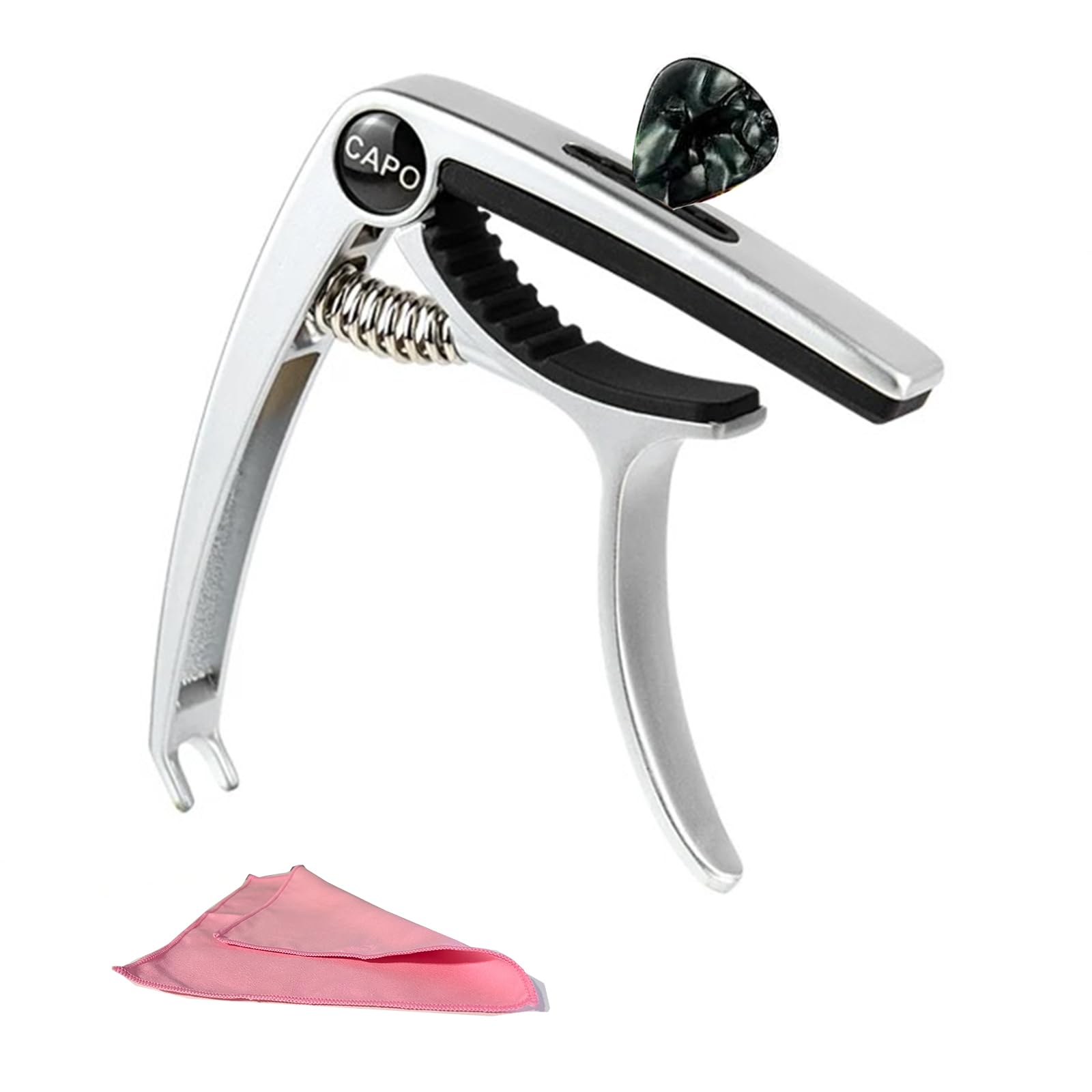 【送料無料】YCHIRO ギターカポタスト ワンタッチ式 ギターカポ 亜鉛合金 超軽量 クイックチェ ...