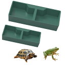 【送料無料】PAVIKE 爬虫類 エサ入れ フードボウル 爬虫類 餌入れ 2個入り 爬虫類食器 爬虫類の餌と水の皿 耐久性に優れ 軽量で 洗浄が容易 爬虫類フィ...