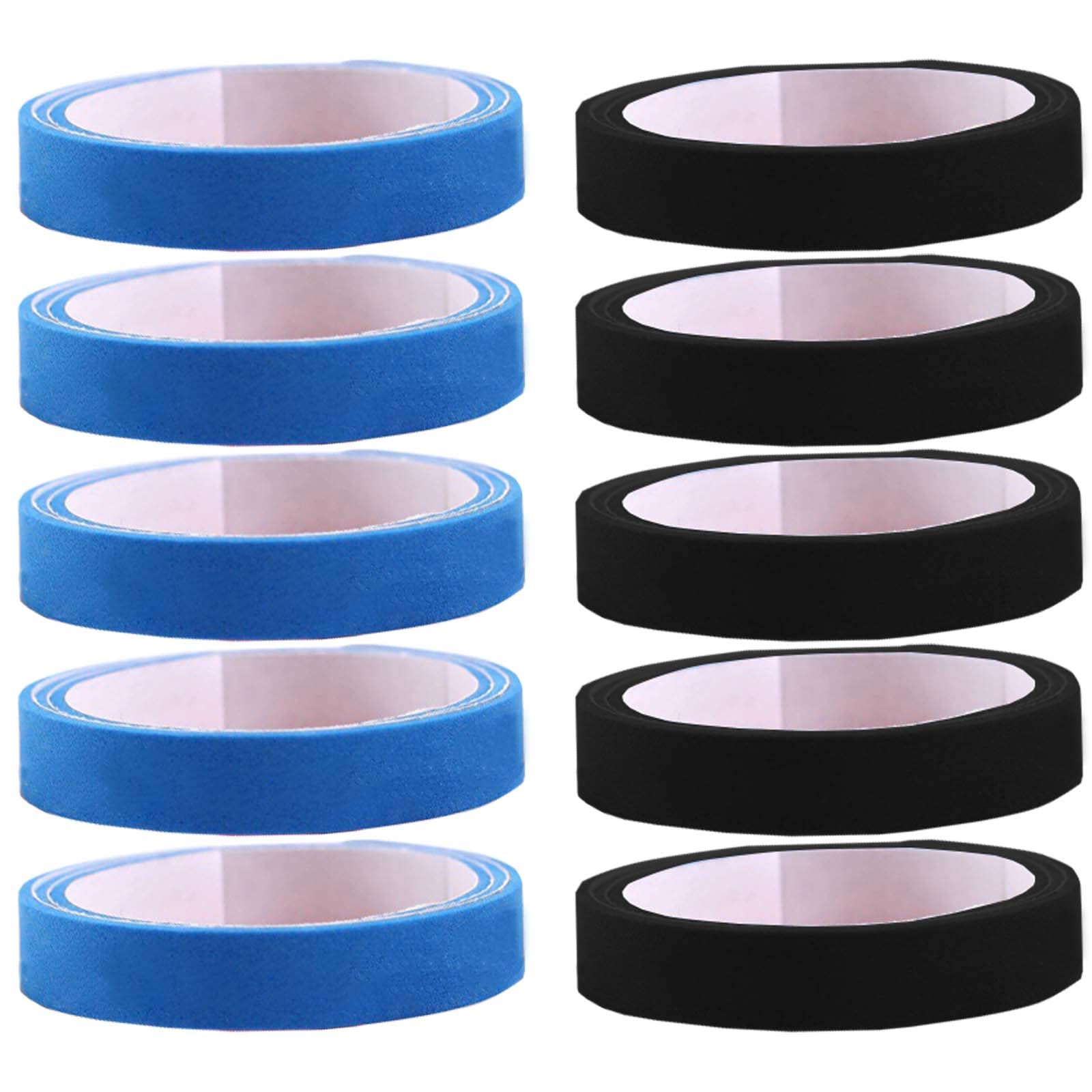 【送料無料】PAVIKE 卓球 サイドテープ 10mm 卓球サイドテープ サイドテープ 卓球 卓球用品 卓球ラケットサイドテープ サイドテープランキング （黒*5+青*5）