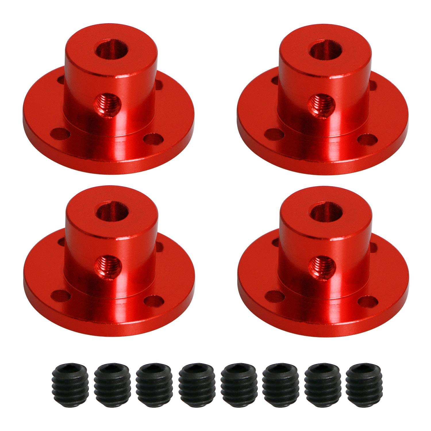 【送料無料】Aopinリジッドフランジカップリング5mmインナーシャフト（3Dプリンター用）、長さ15mm / 0..